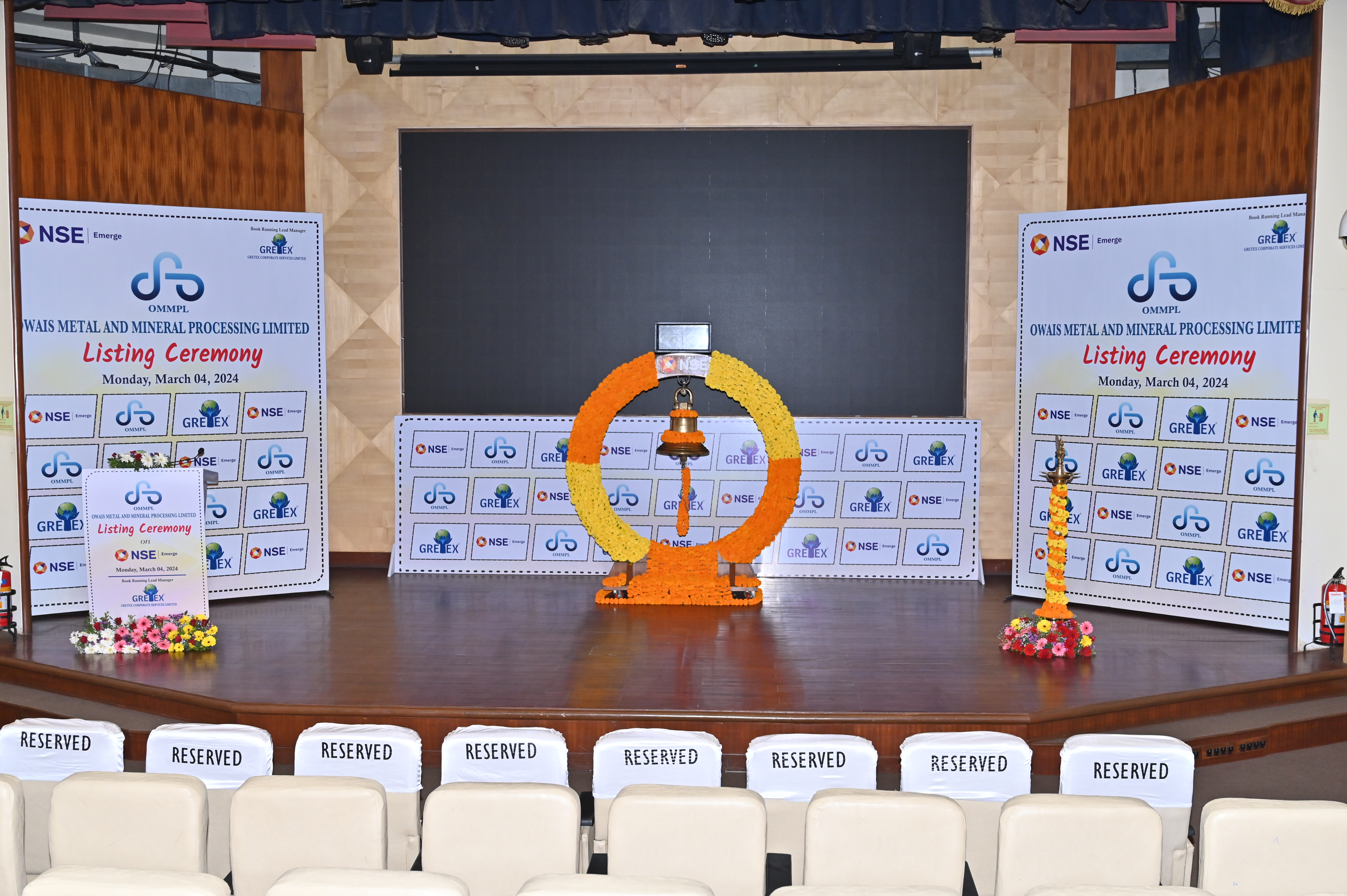 Owais Metal And Minerals Processing Listing Ceremony Photos