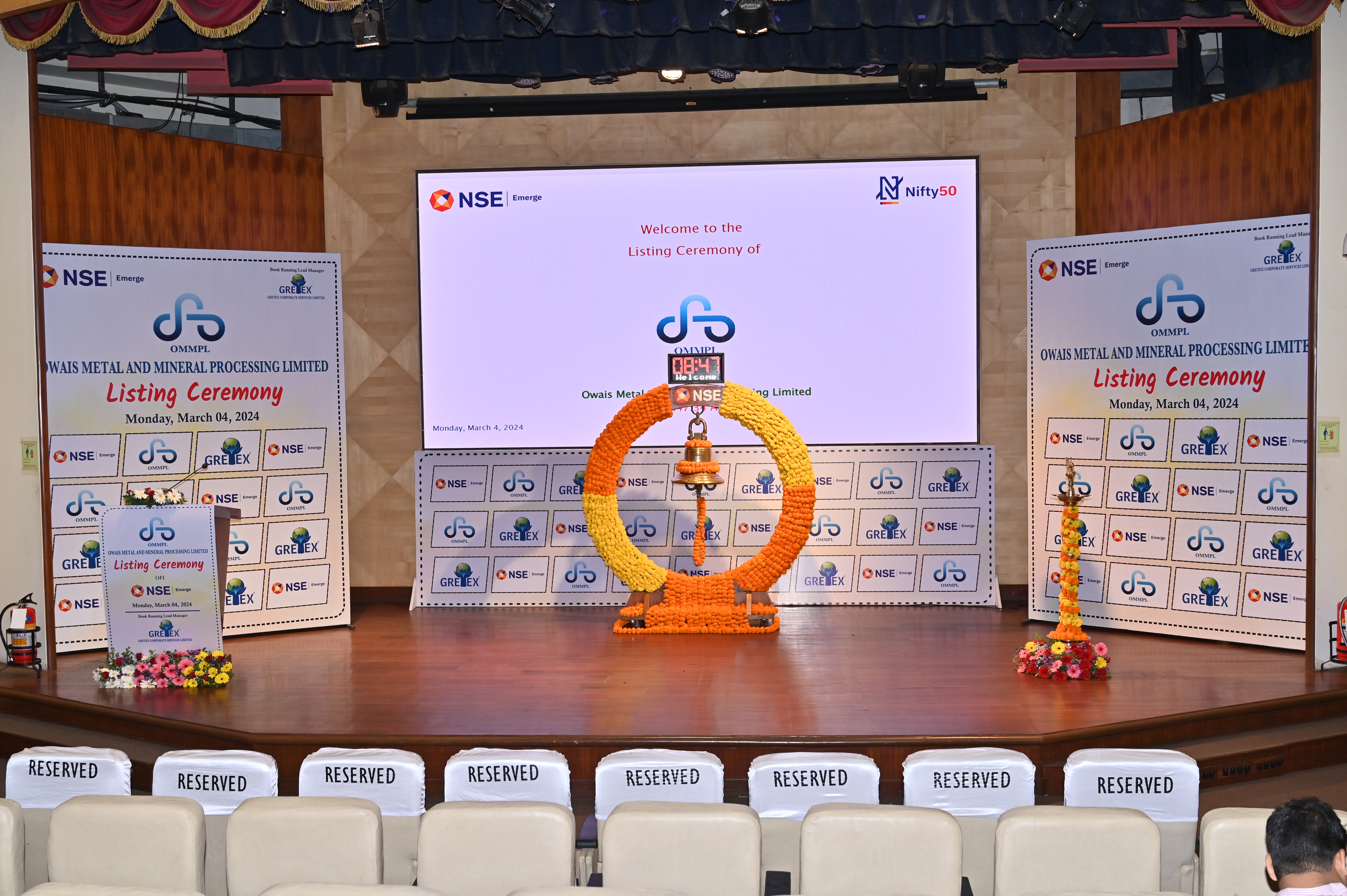 Owais Metal And Minerals Processing Listing Ceremony Photos