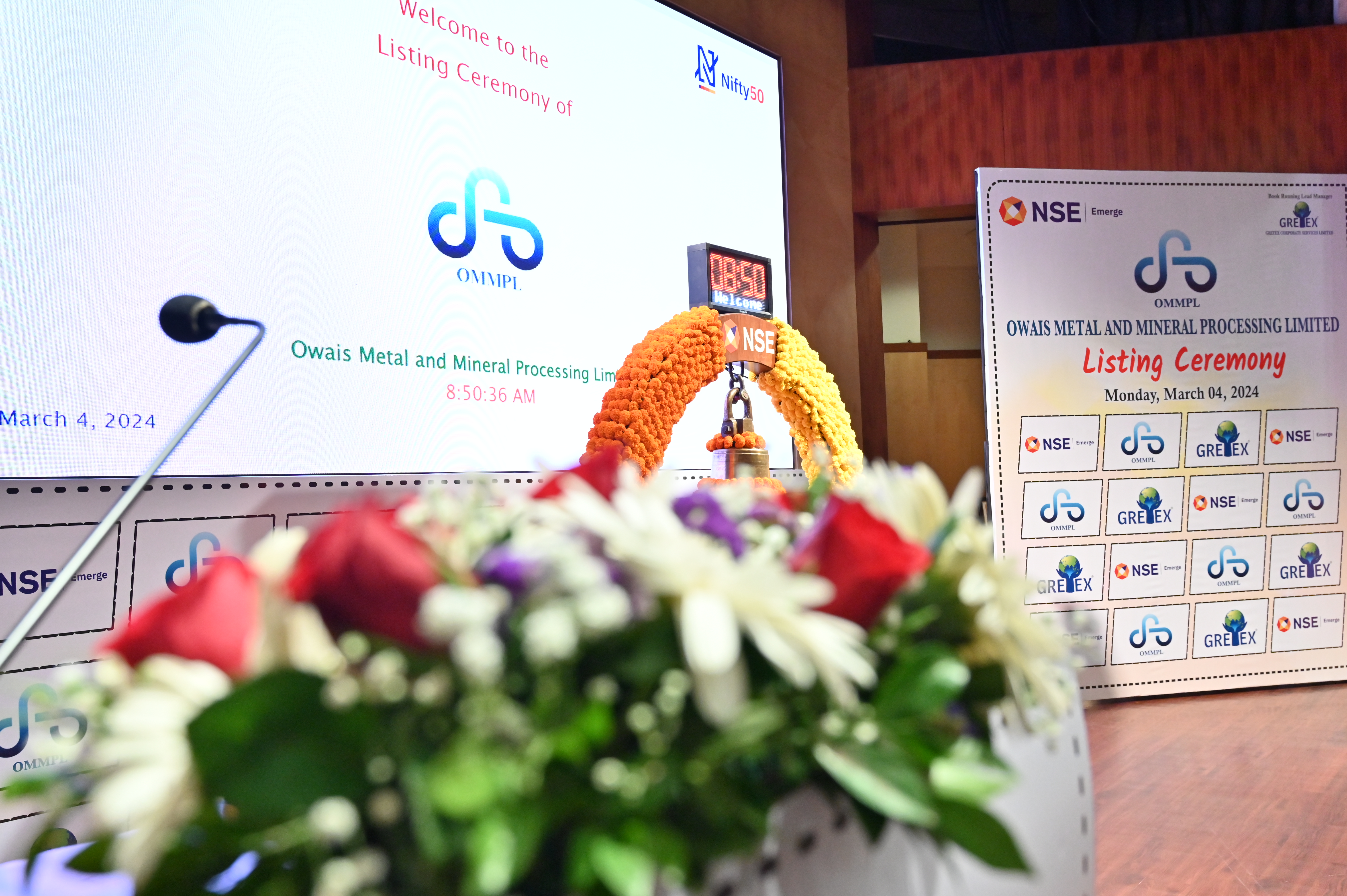 Owais Metal And Minerals Processing Listing Ceremony Photos