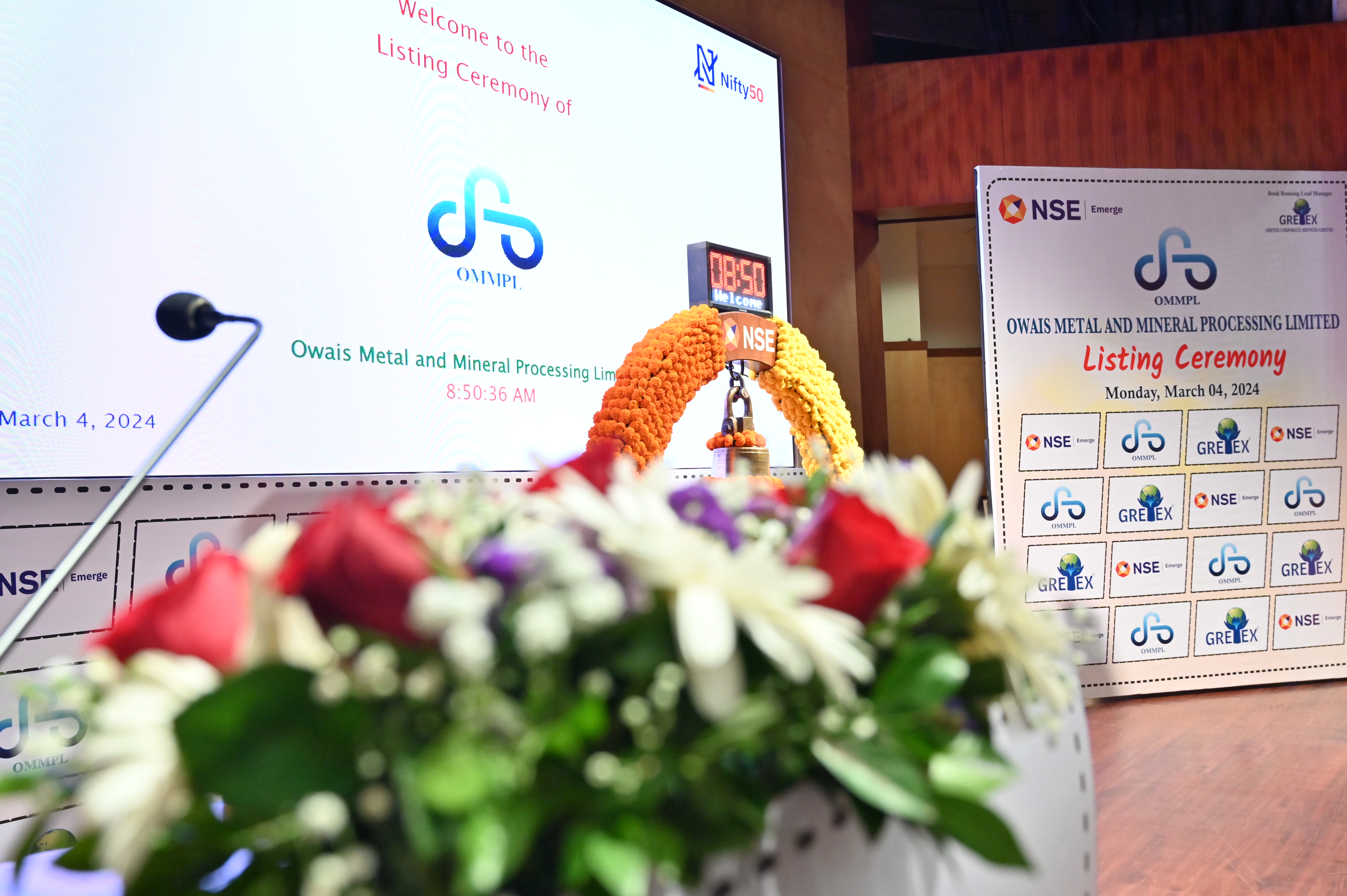 Owais Metal And Minerals Processing Listing Ceremony Photos