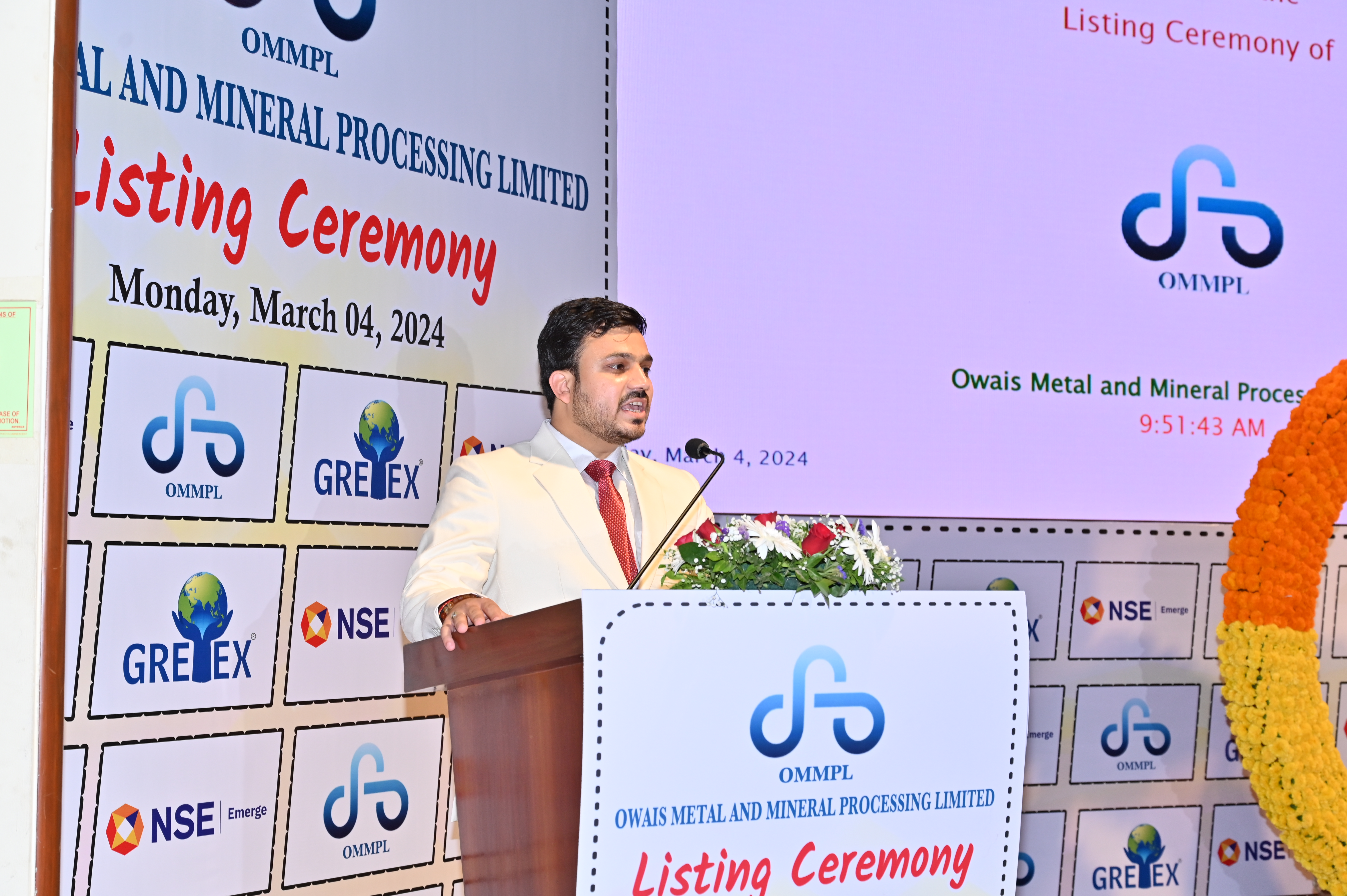 Owais Metal And Minerals Processing Listing Ceremony Photos