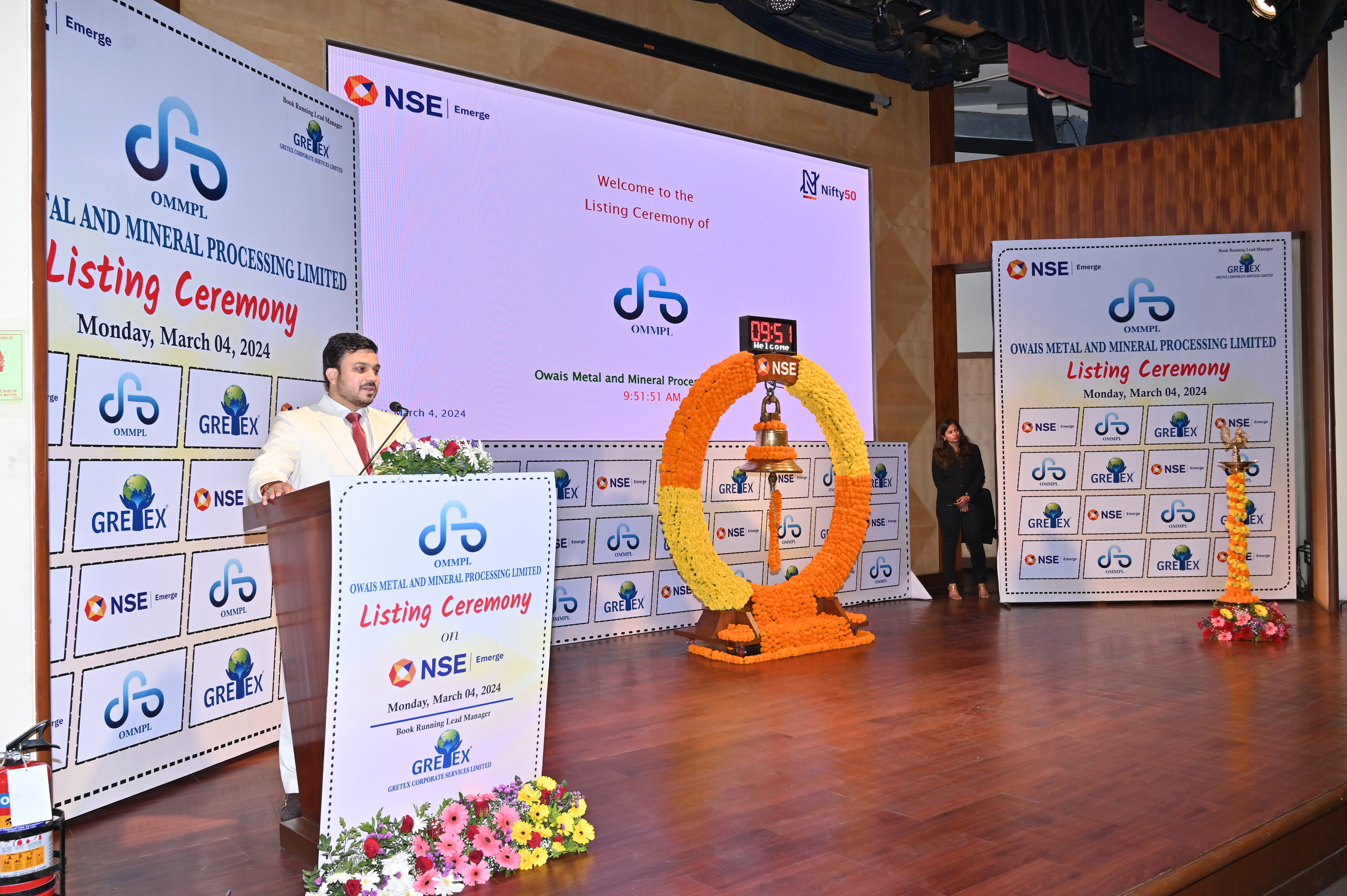 Owais Metal And Minerals Processing Listing Ceremony Photos