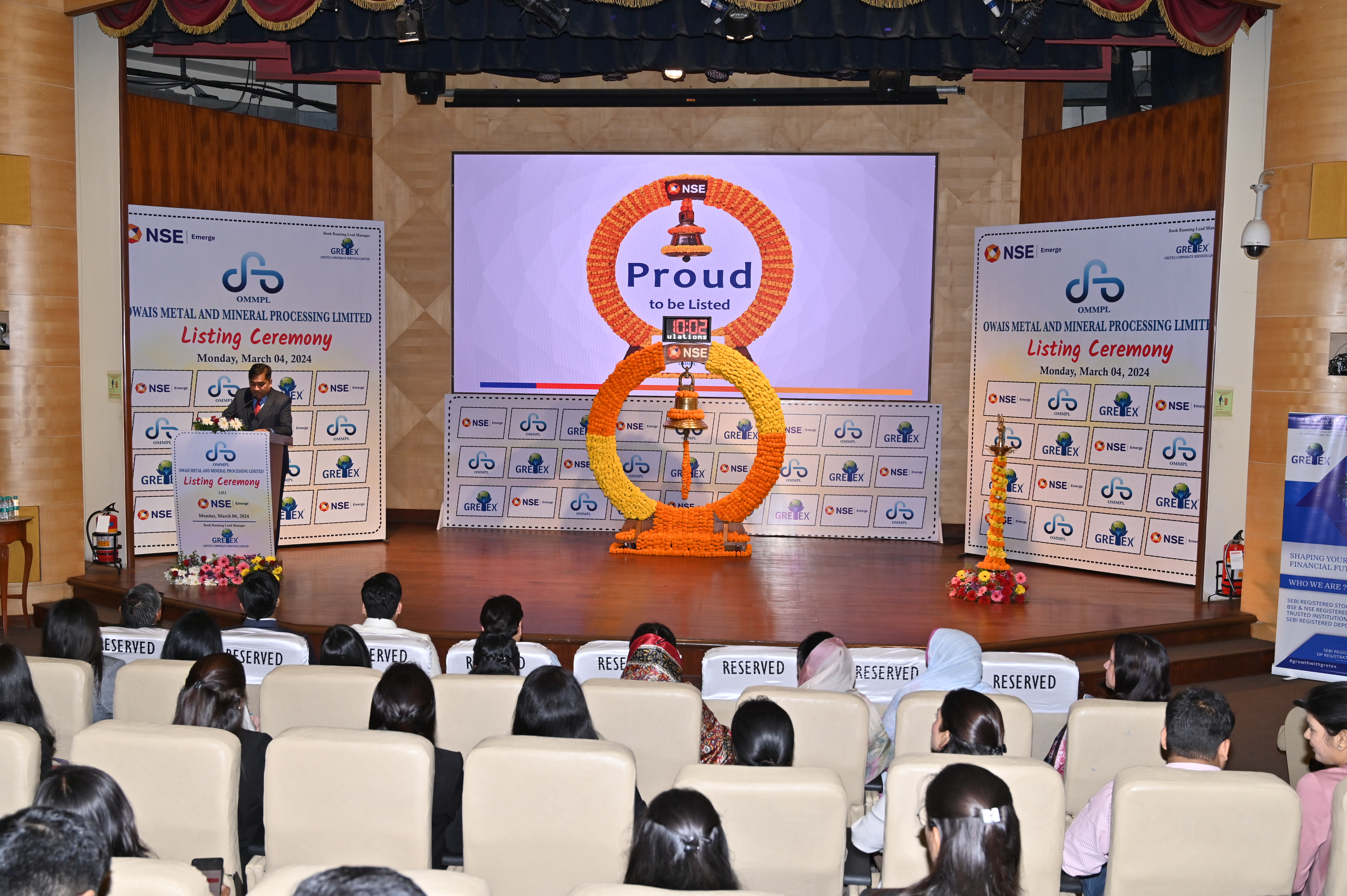 Owais Metal And Minerals Processing Listing Ceremony Photos