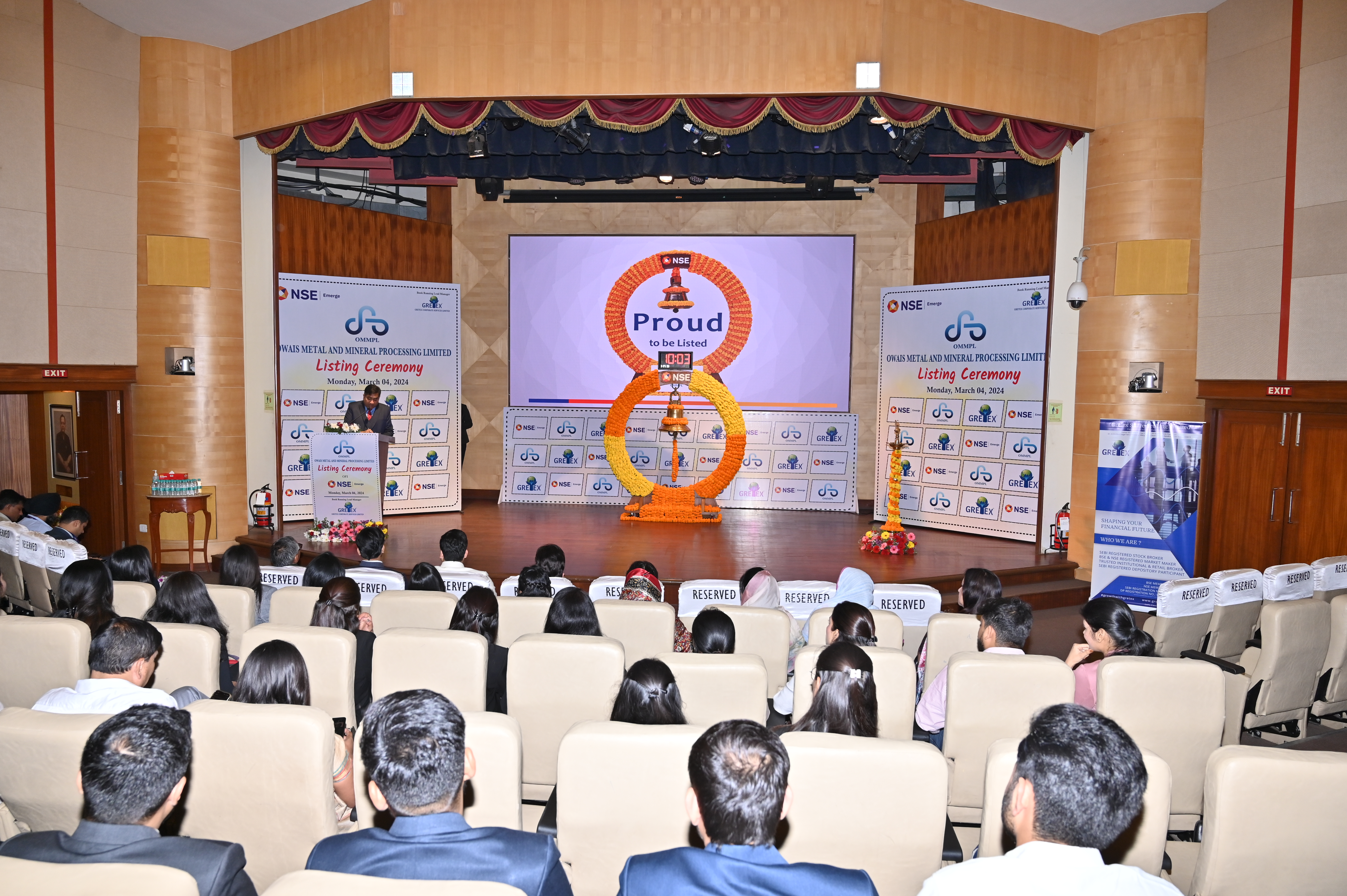 Owais Metal And Minerals Processing Listing Ceremony Photos