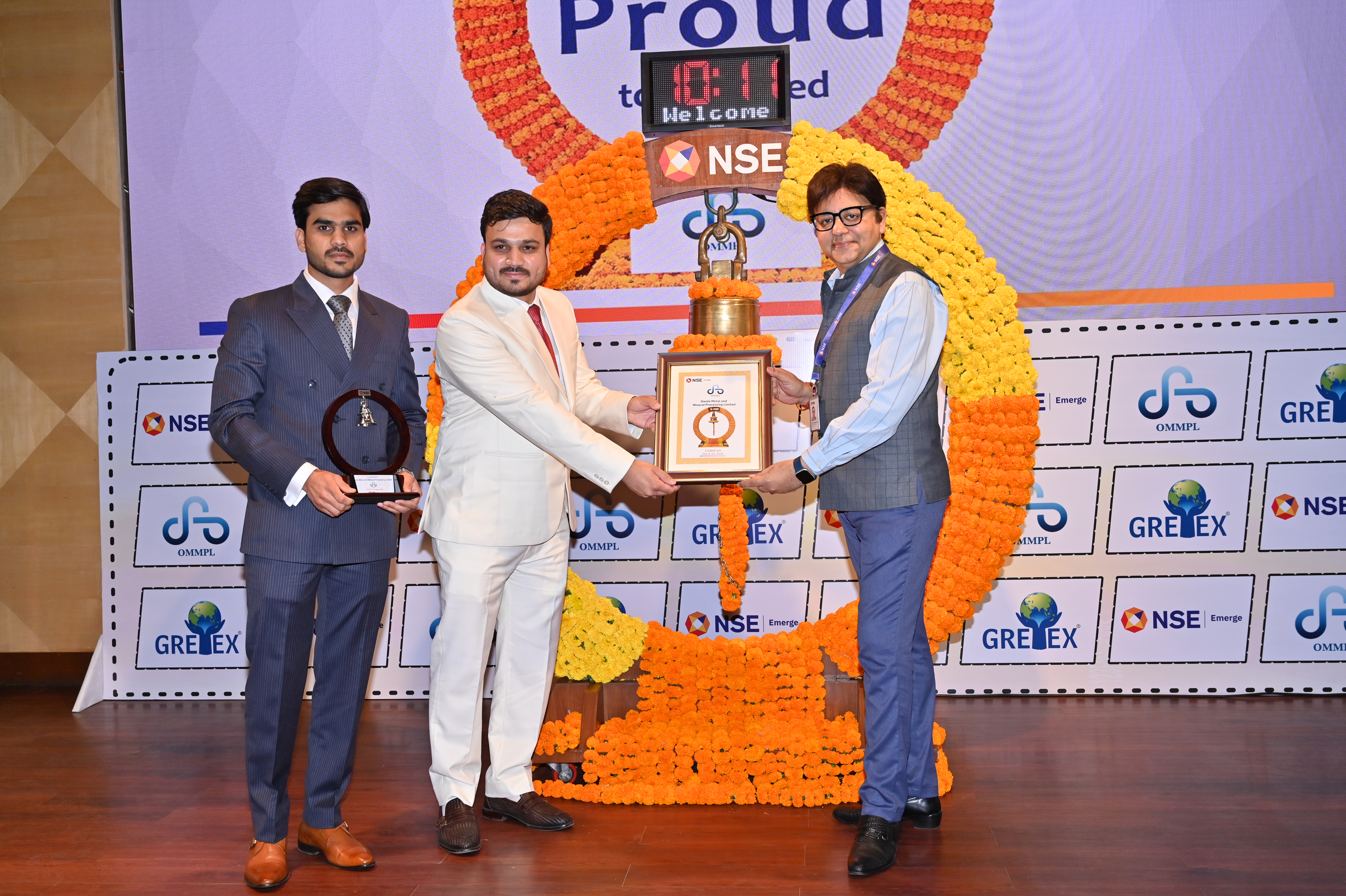 Owais Metal And Minerals Processing Listing Ceremony Photos