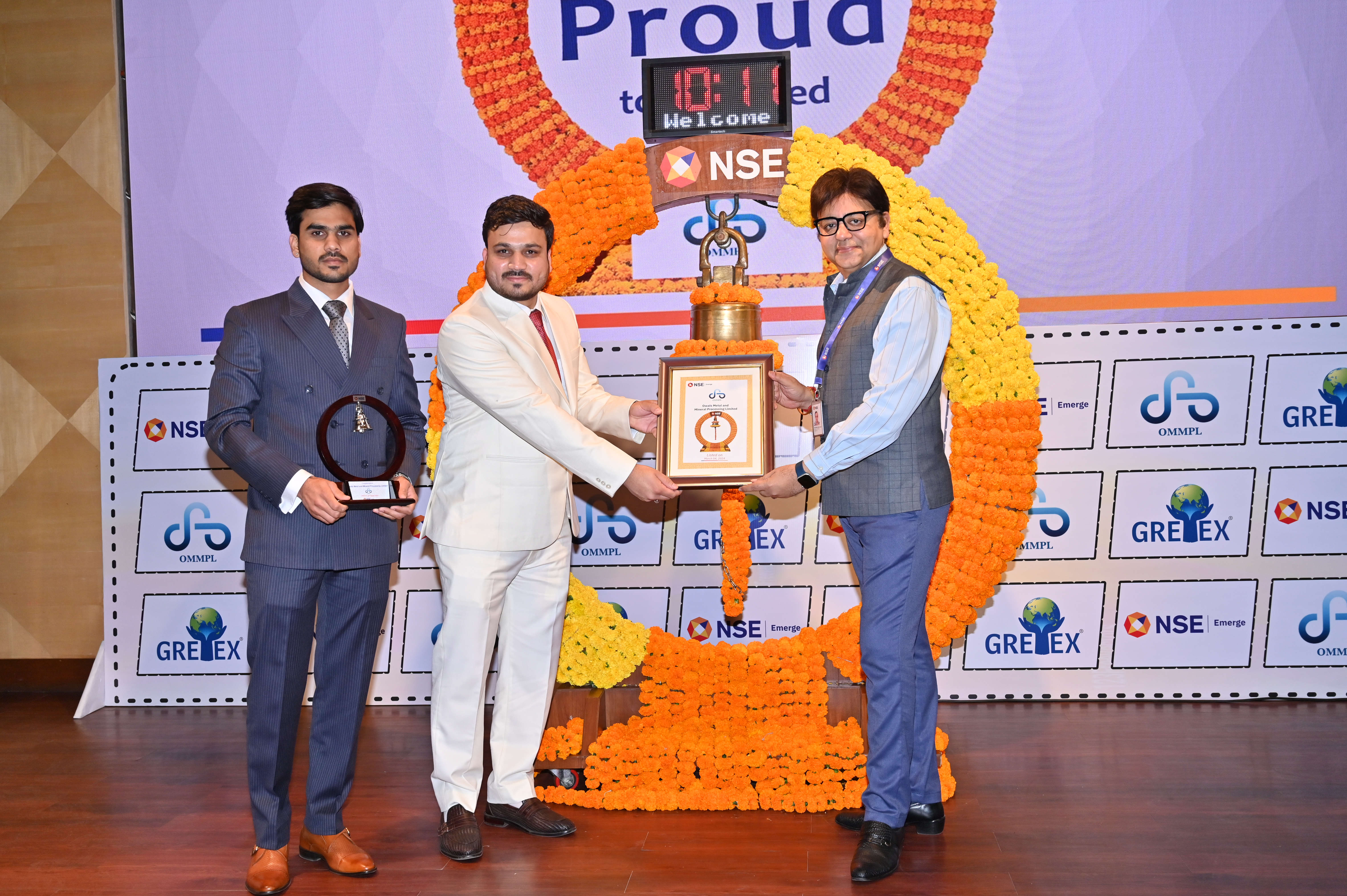 Owais Metal And Minerals Processing Listing Ceremony Photos