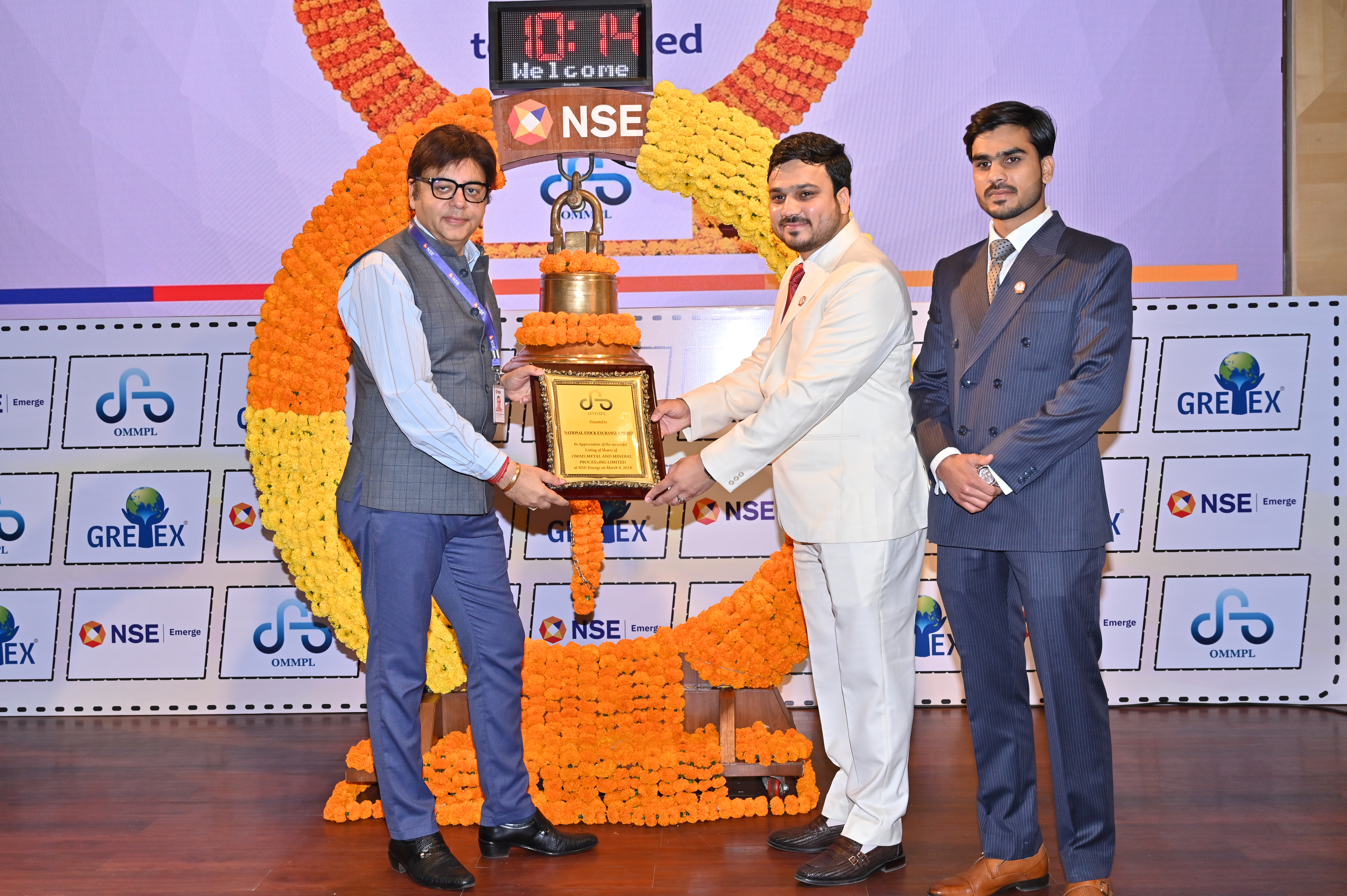 Owais Metal And Minerals Processing Listing Ceremony Photos