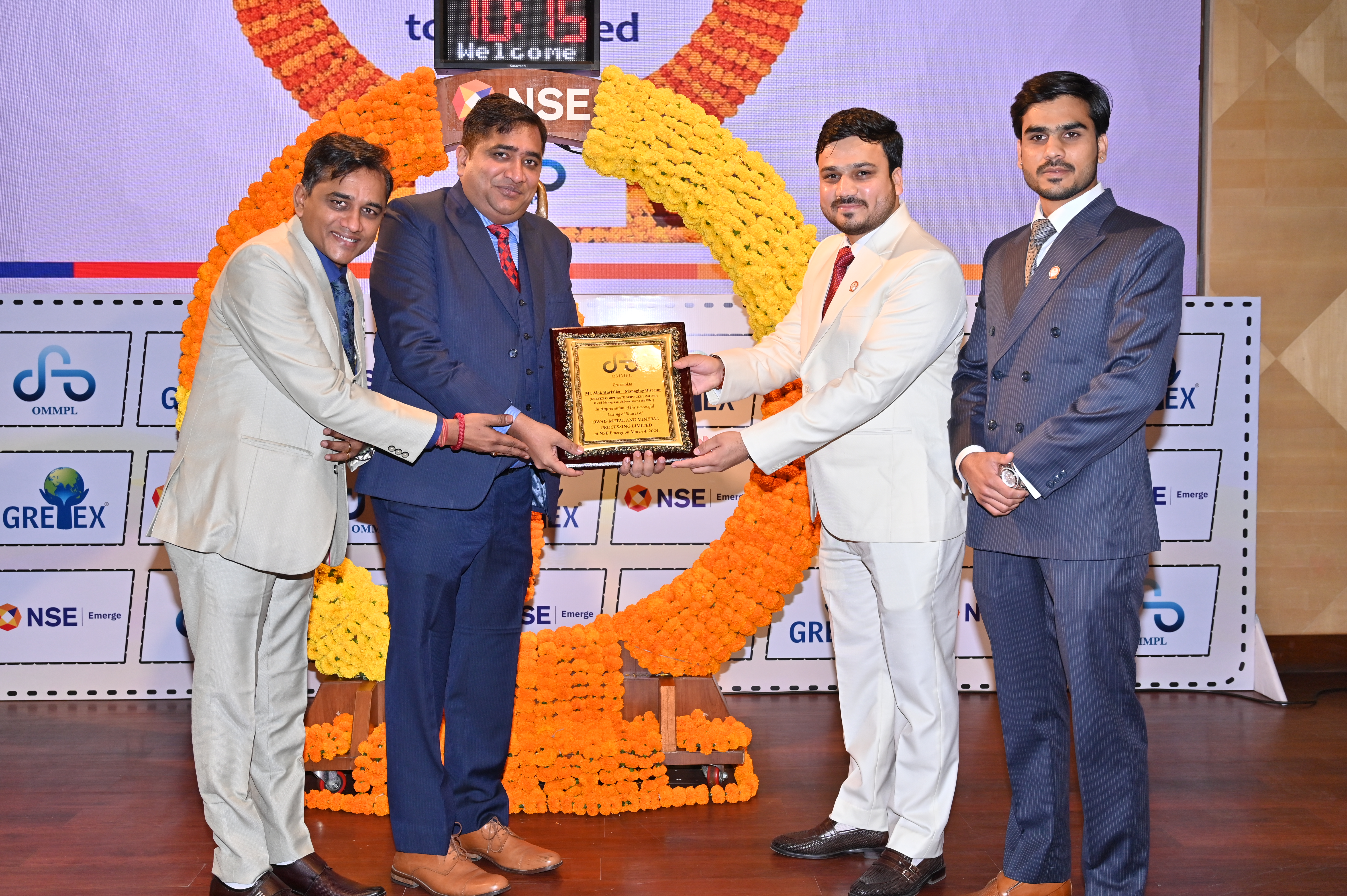 Owais Metal And Minerals Processing Listing Ceremony Photos