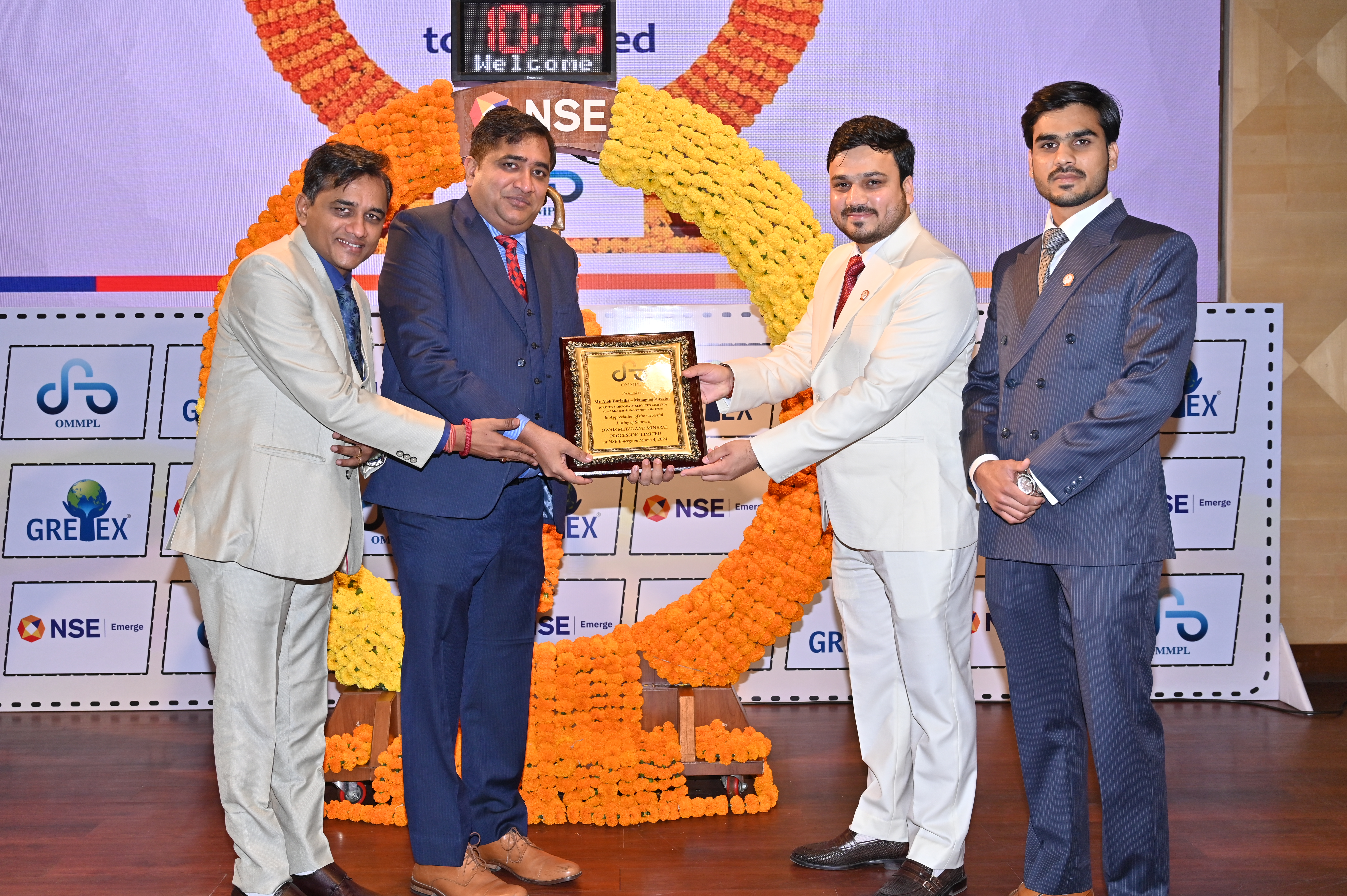 Owais Metal And Minerals Processing Listing Ceremony Photos