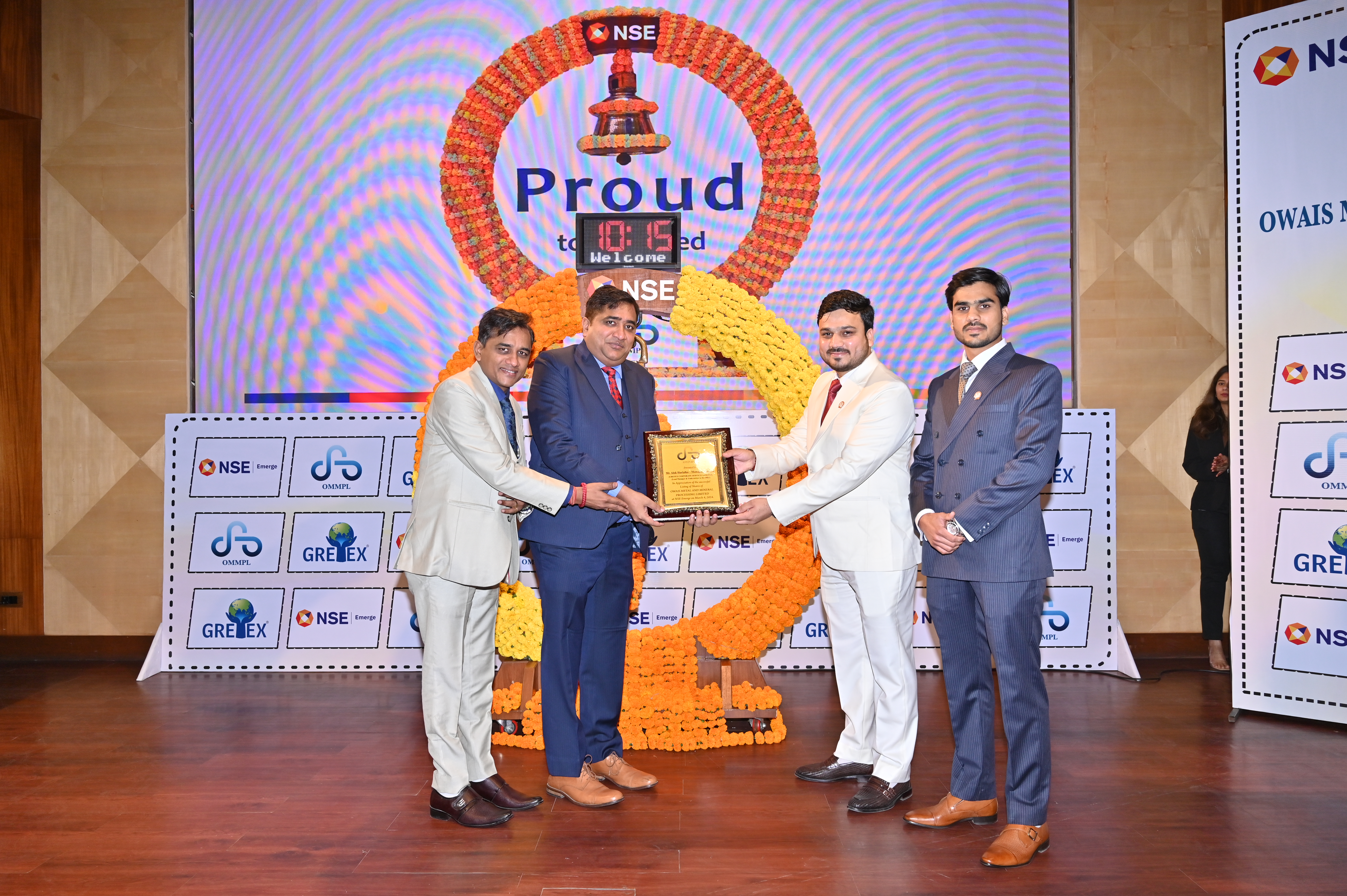 Owais Metal And Minerals Processing Listing Ceremony Photos