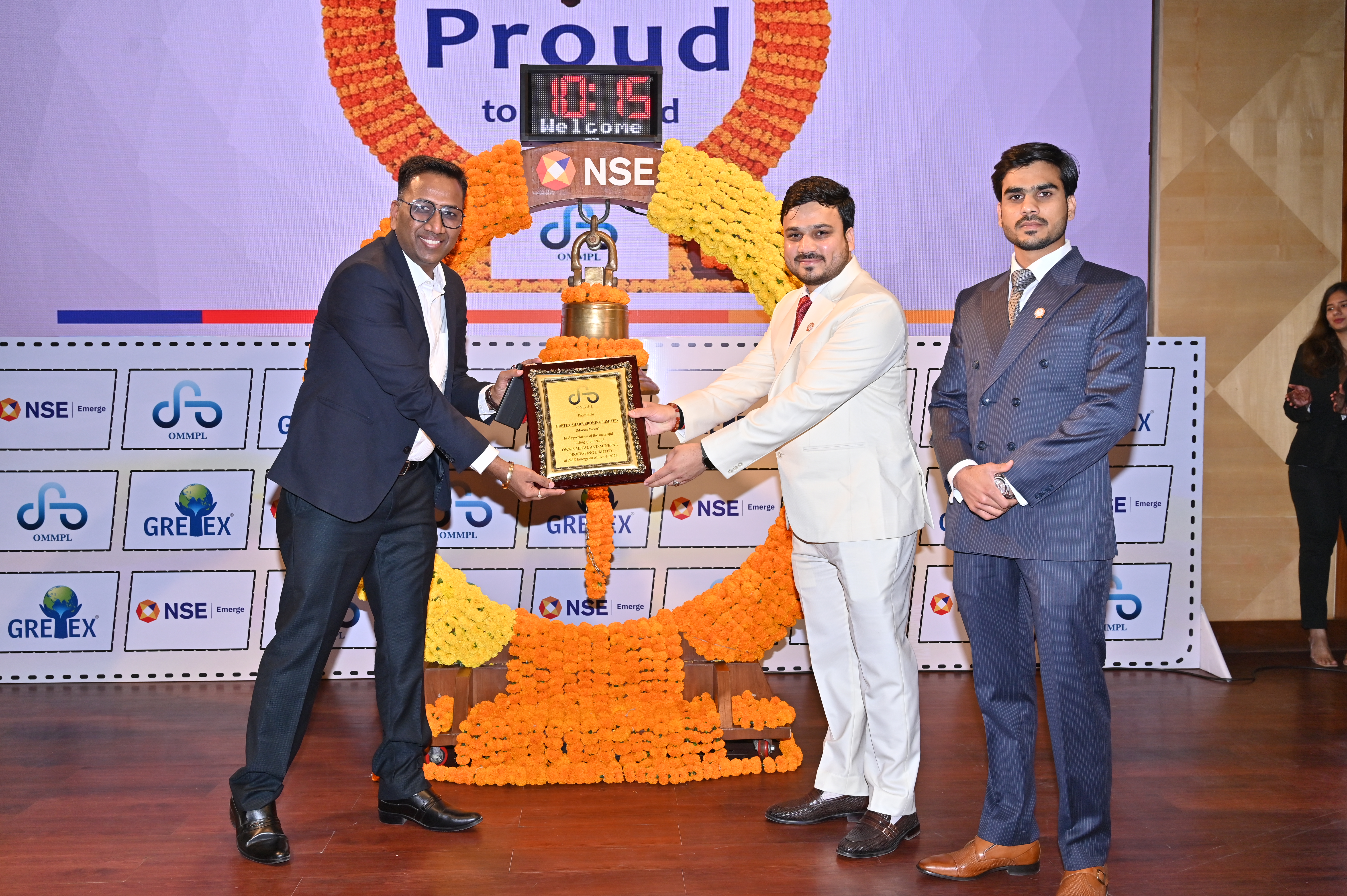 Owais Metal And Minerals Processing Listing Ceremony Photos