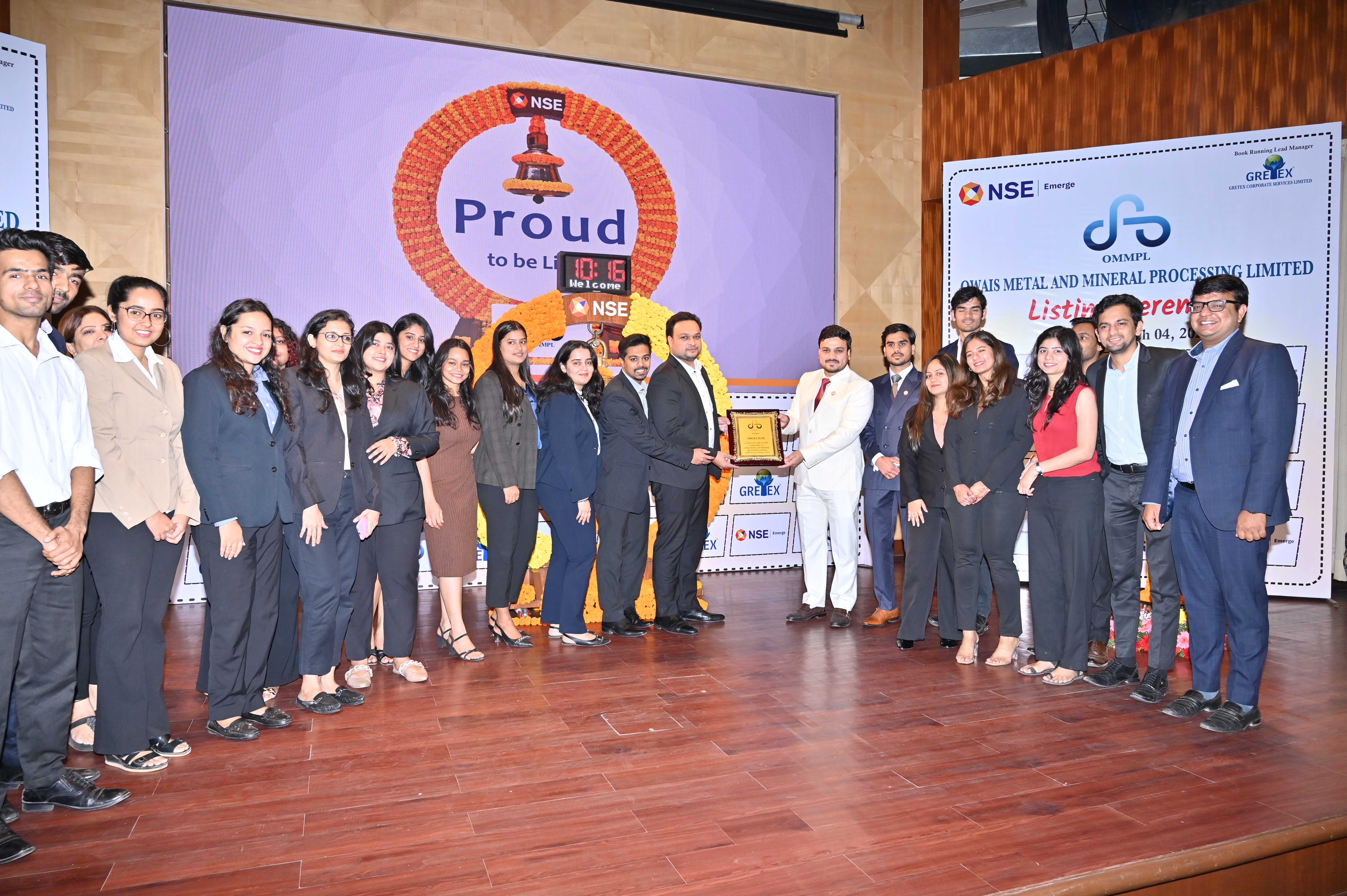 Owais Metal And Minerals Processing Listing Ceremony Photos