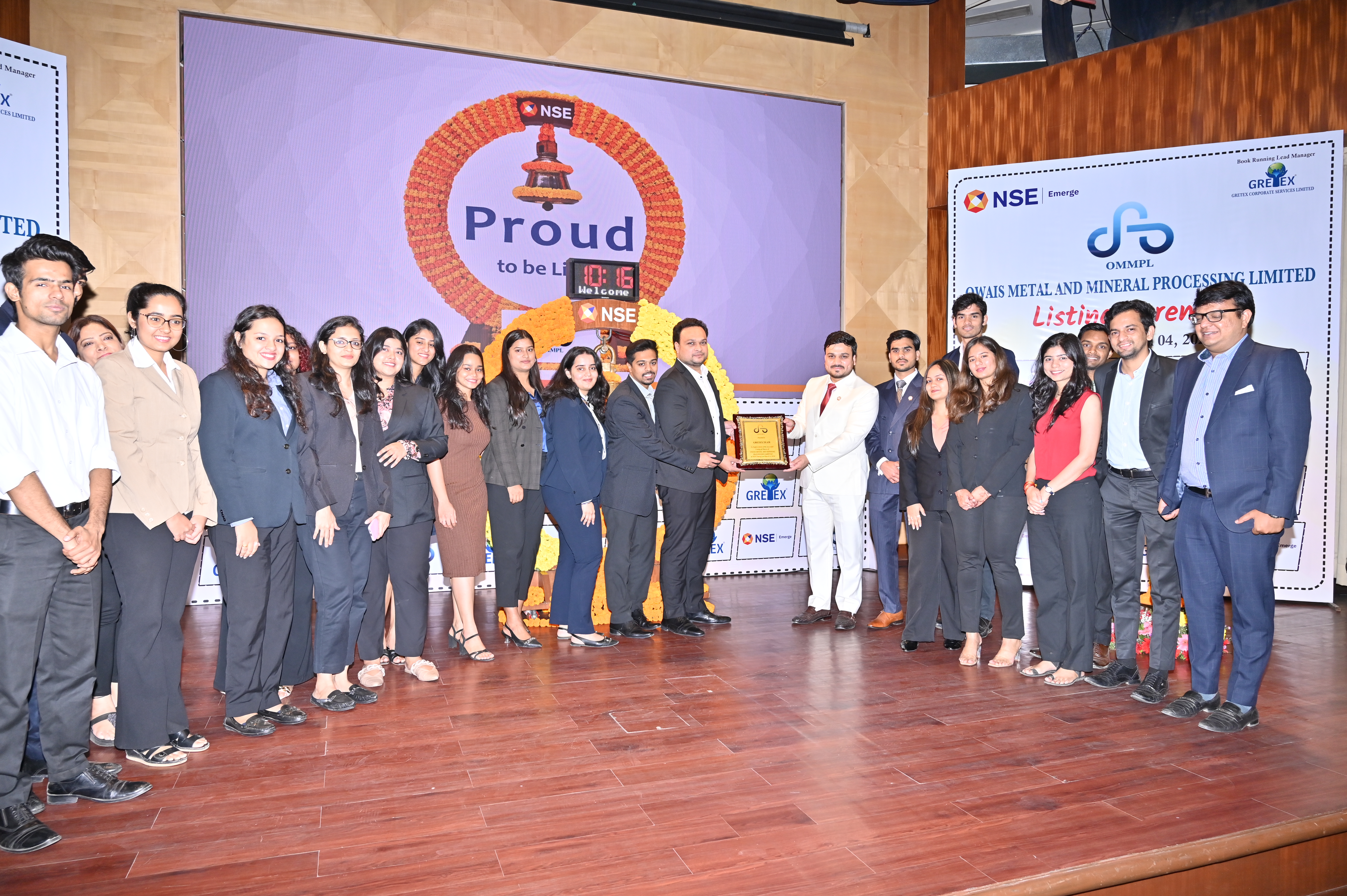 Owais Metal And Minerals Processing Listing Ceremony Photos