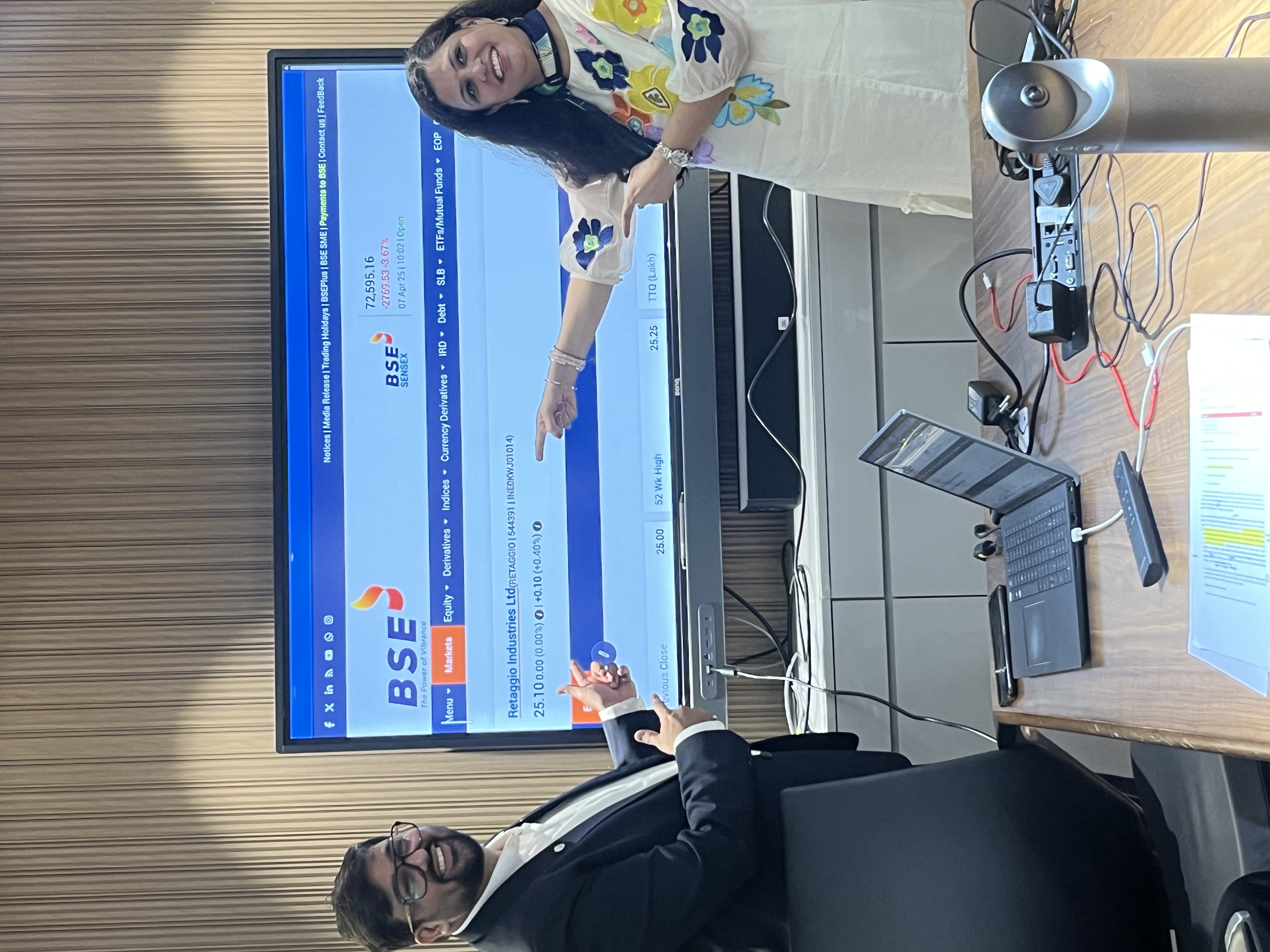 Retaggio Industries Limited Listing Ceremony Photos