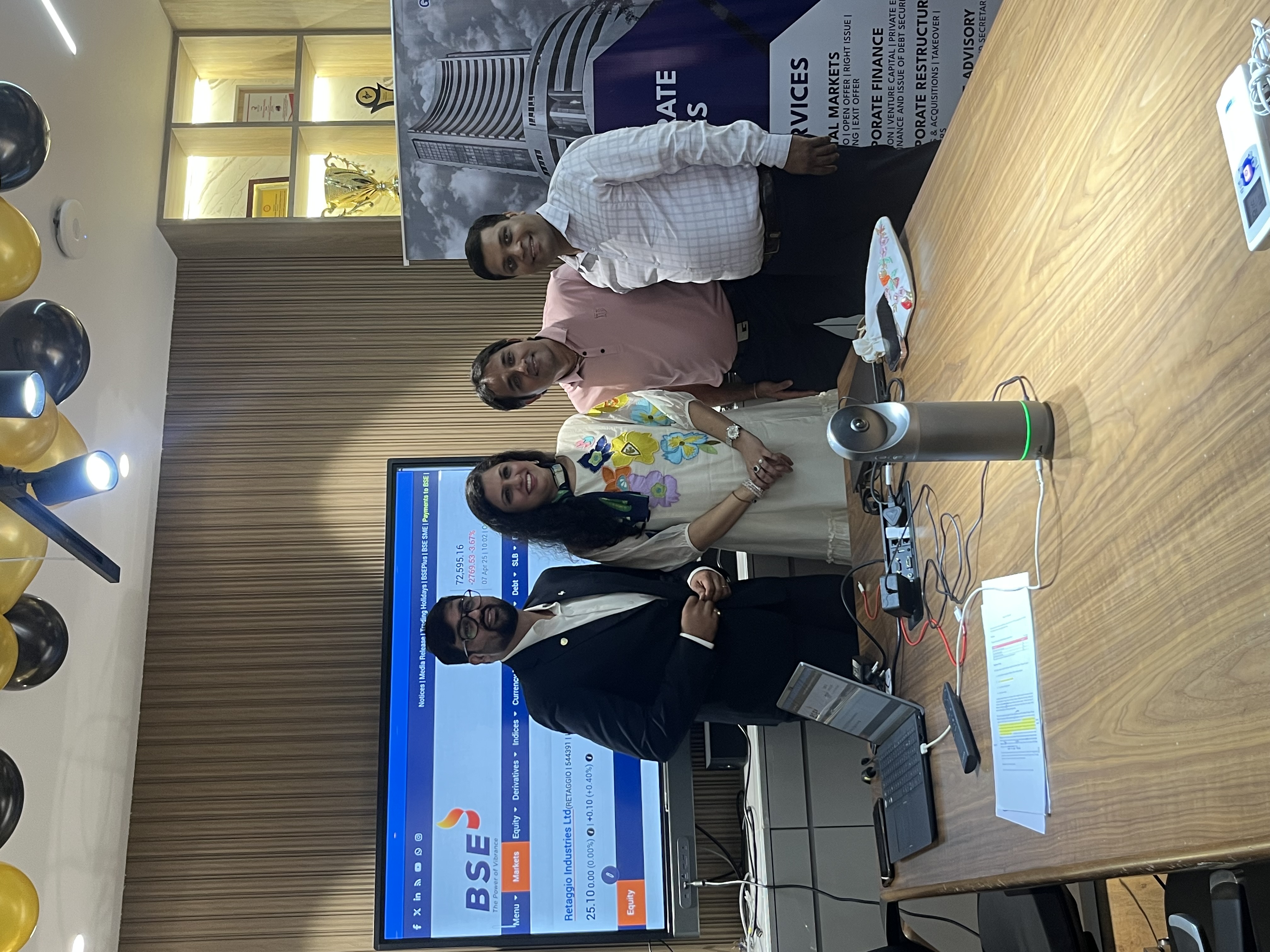 Retaggio Industries Limited Listing Ceremony Photos