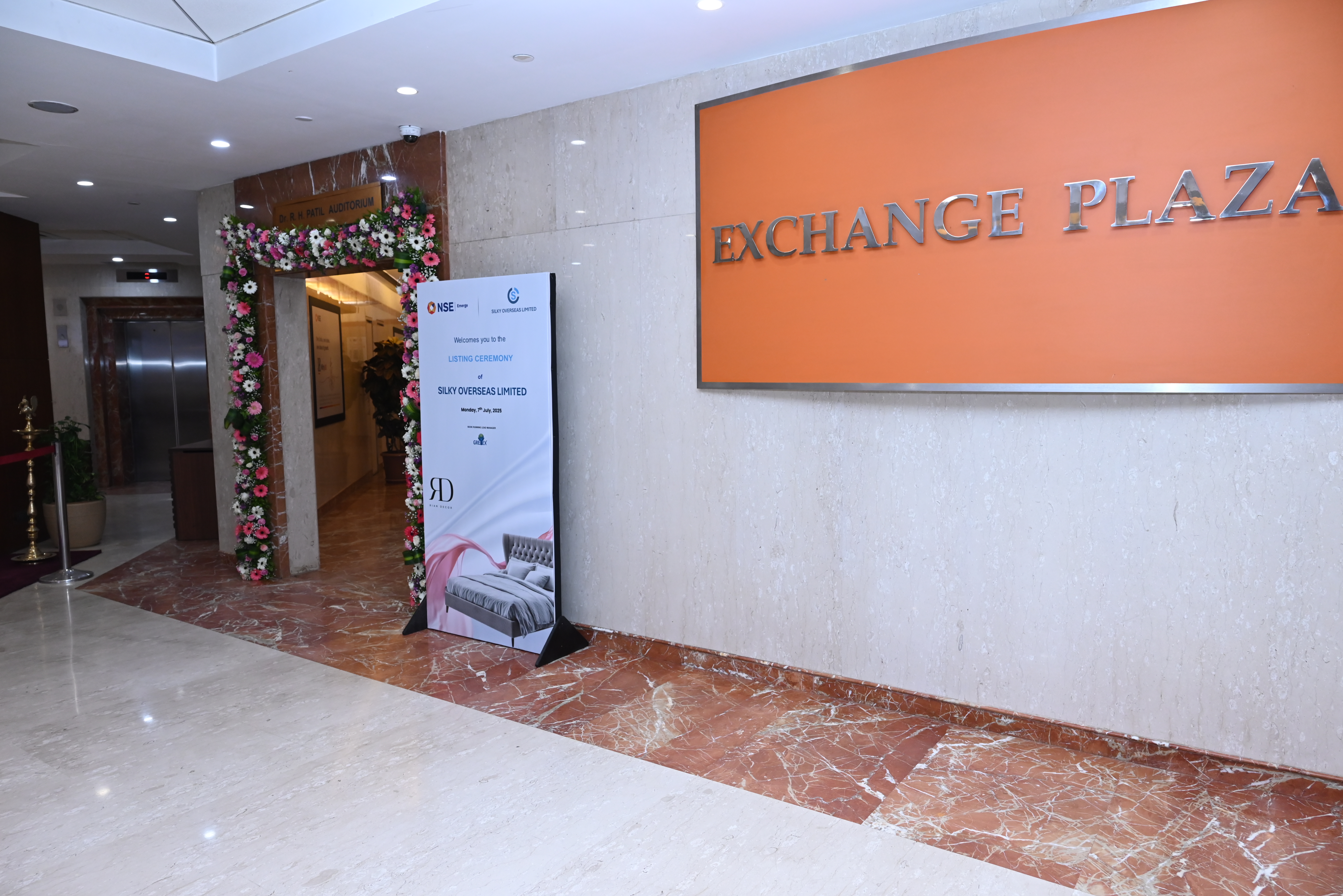 Silky Overseas Limited Listing Ceremony Photos