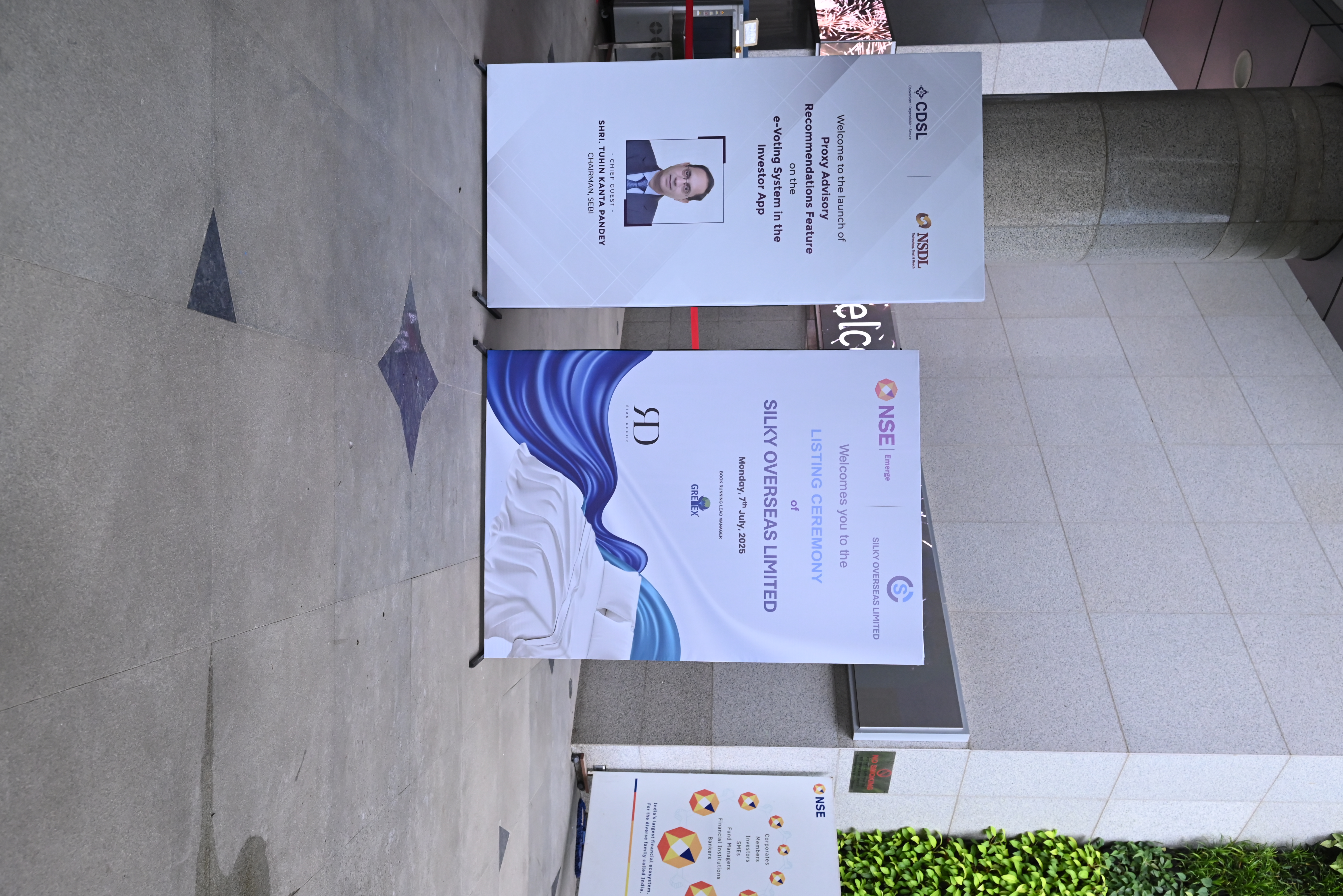 Silky Overseas Limited Listing Ceremony Photos