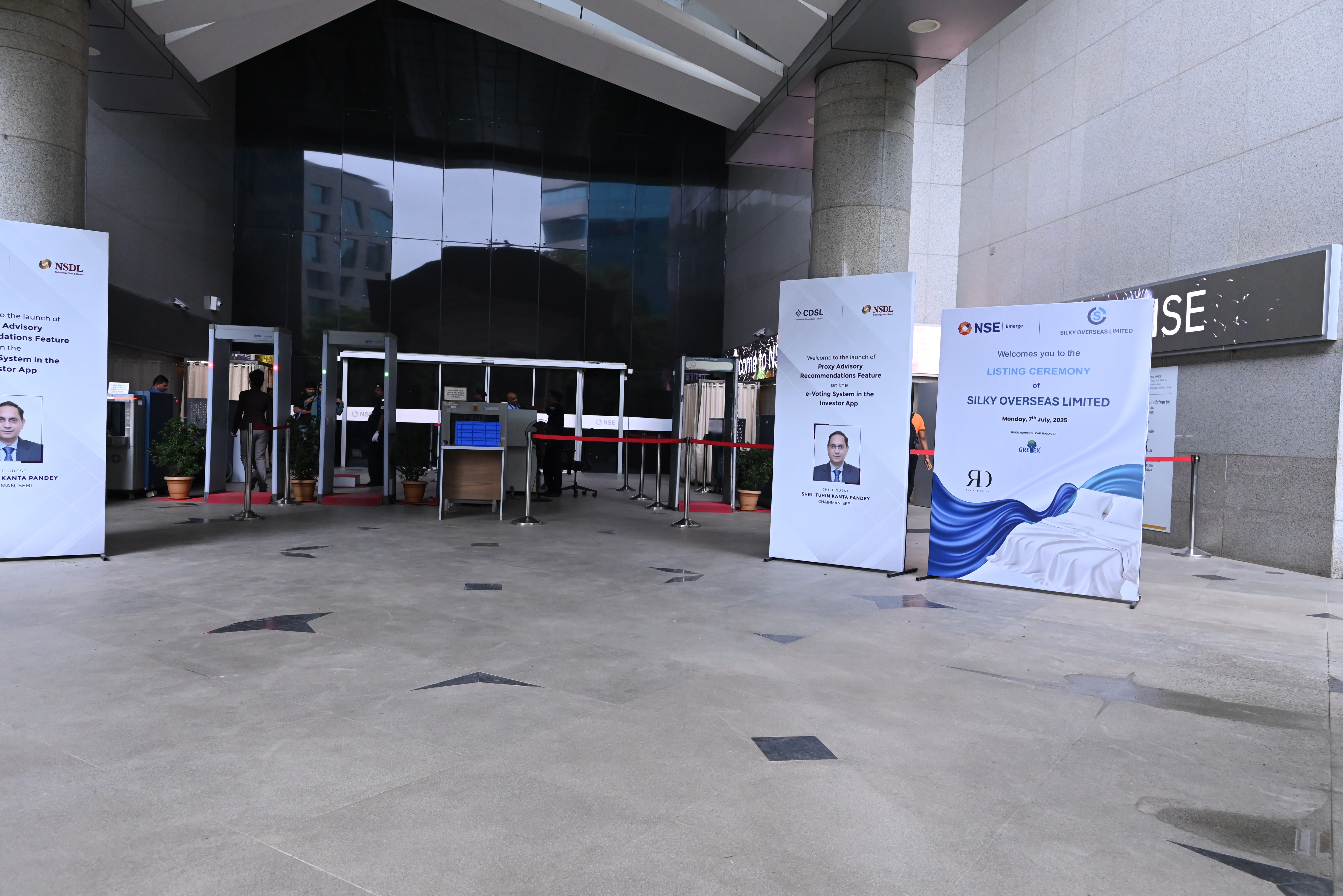 Silky Overseas Limited Listing Ceremony Photos