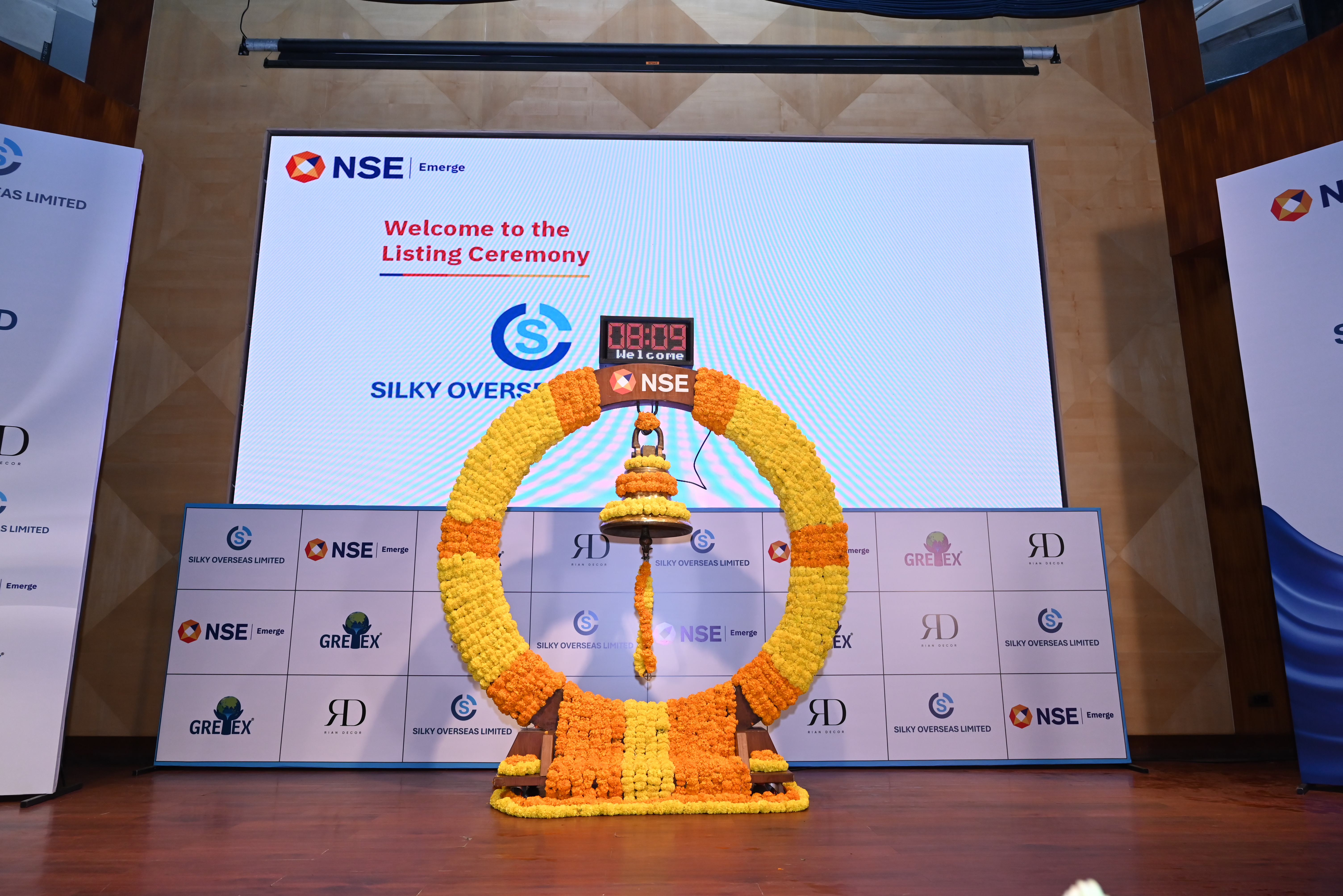 Silky Overseas Limited Listing Ceremony Photos