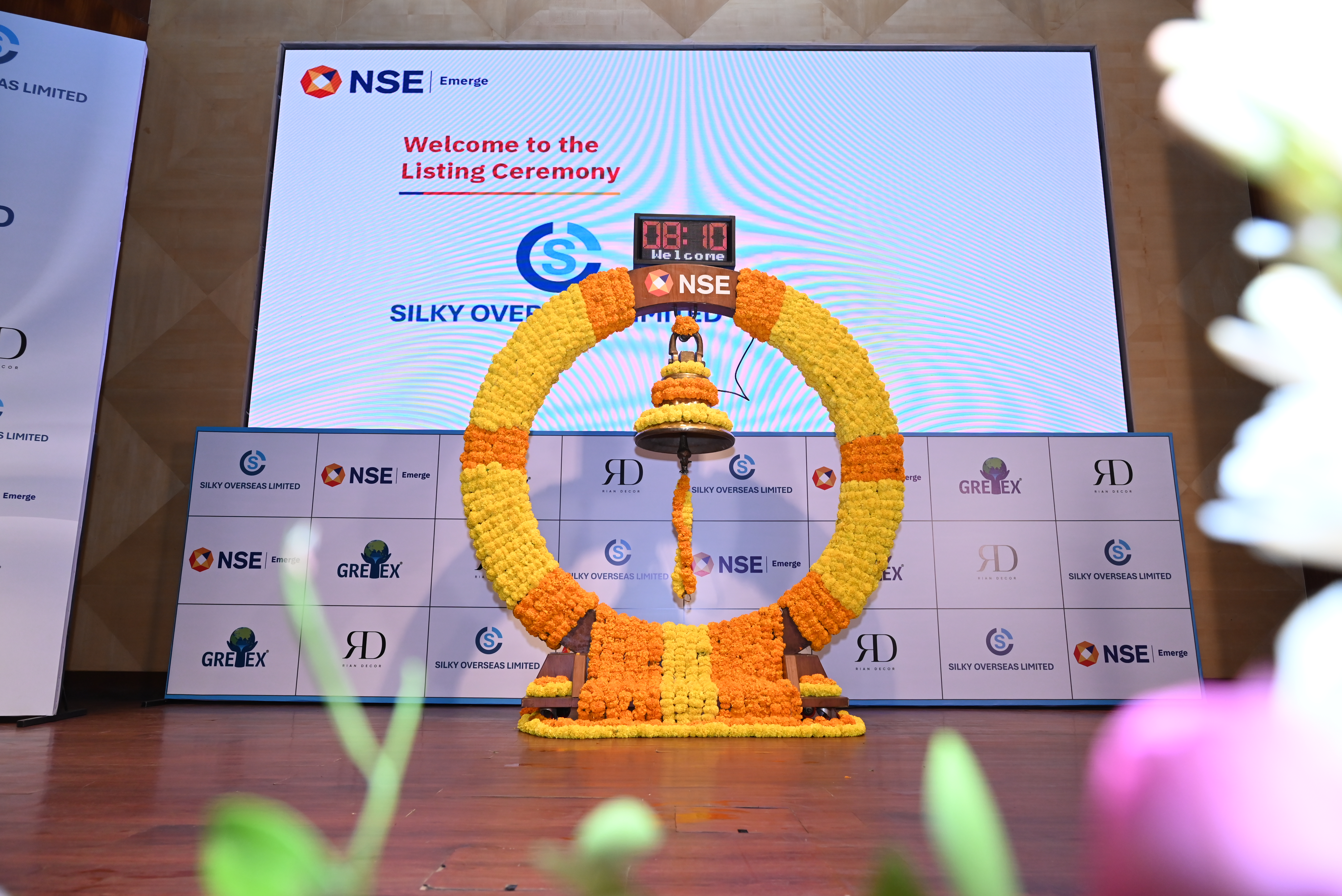 Silky Overseas Limited Listing Ceremony Photos