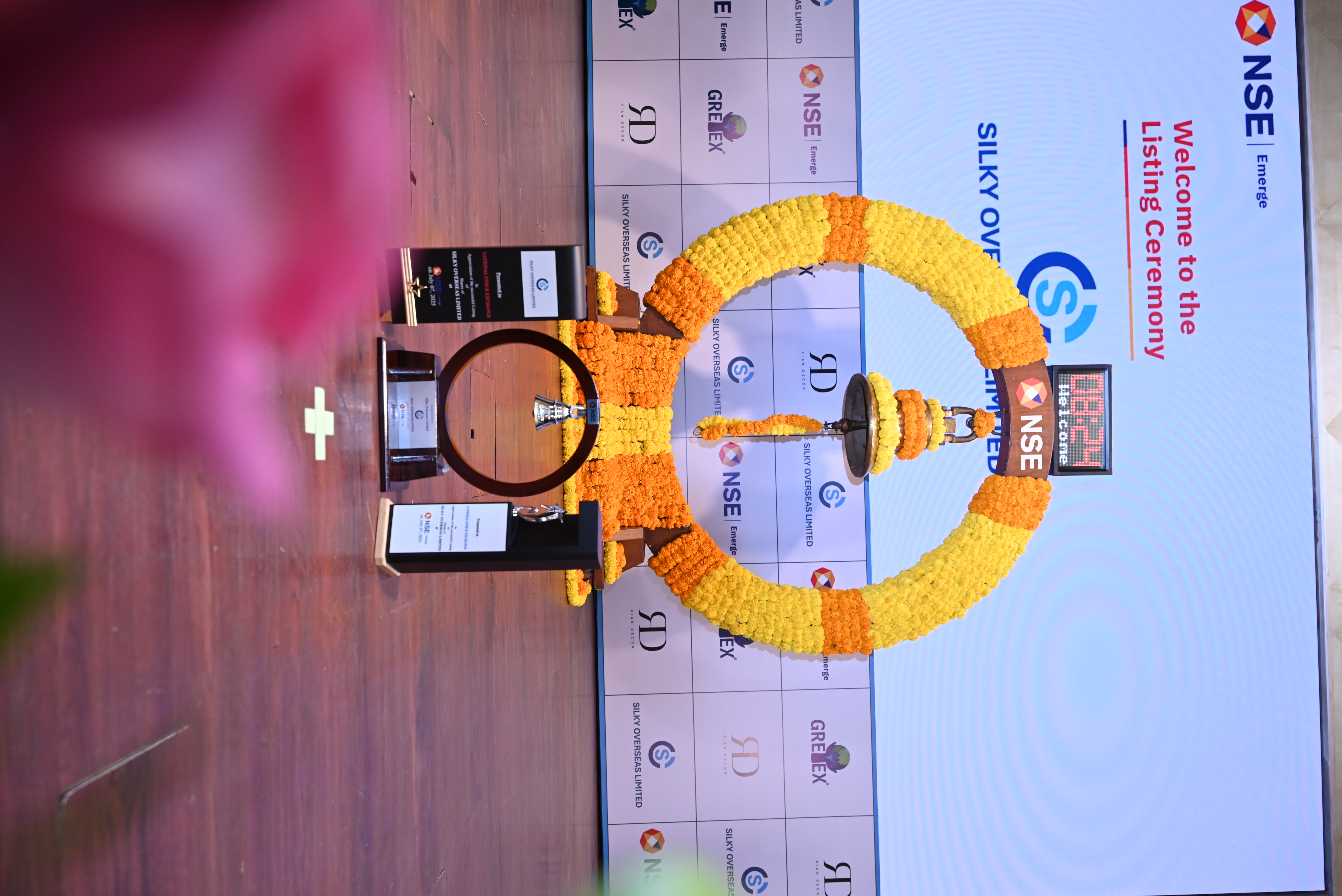 Silky Overseas Limited Listing Ceremony Photos