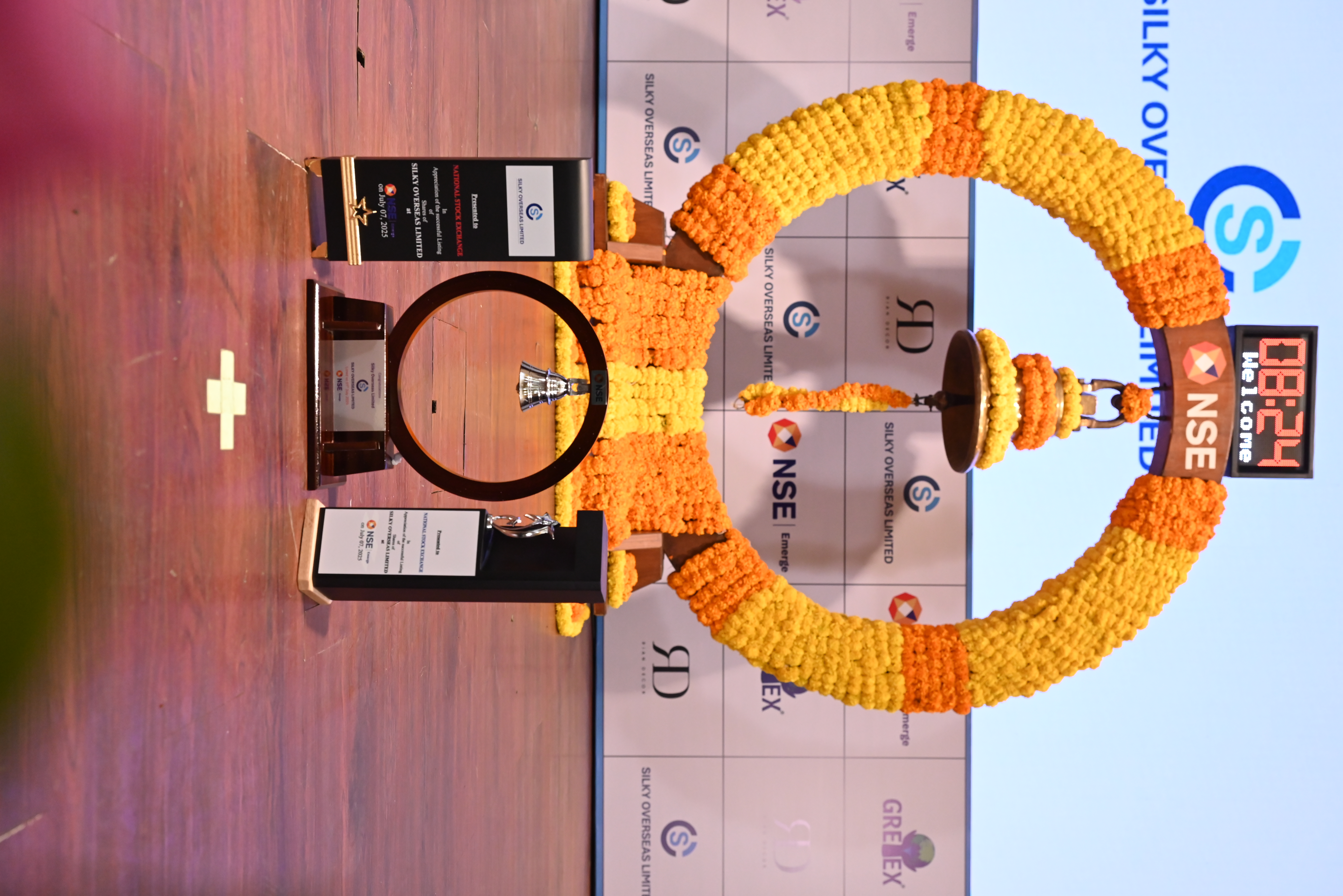 Silky Overseas Limited Listing Ceremony Photos