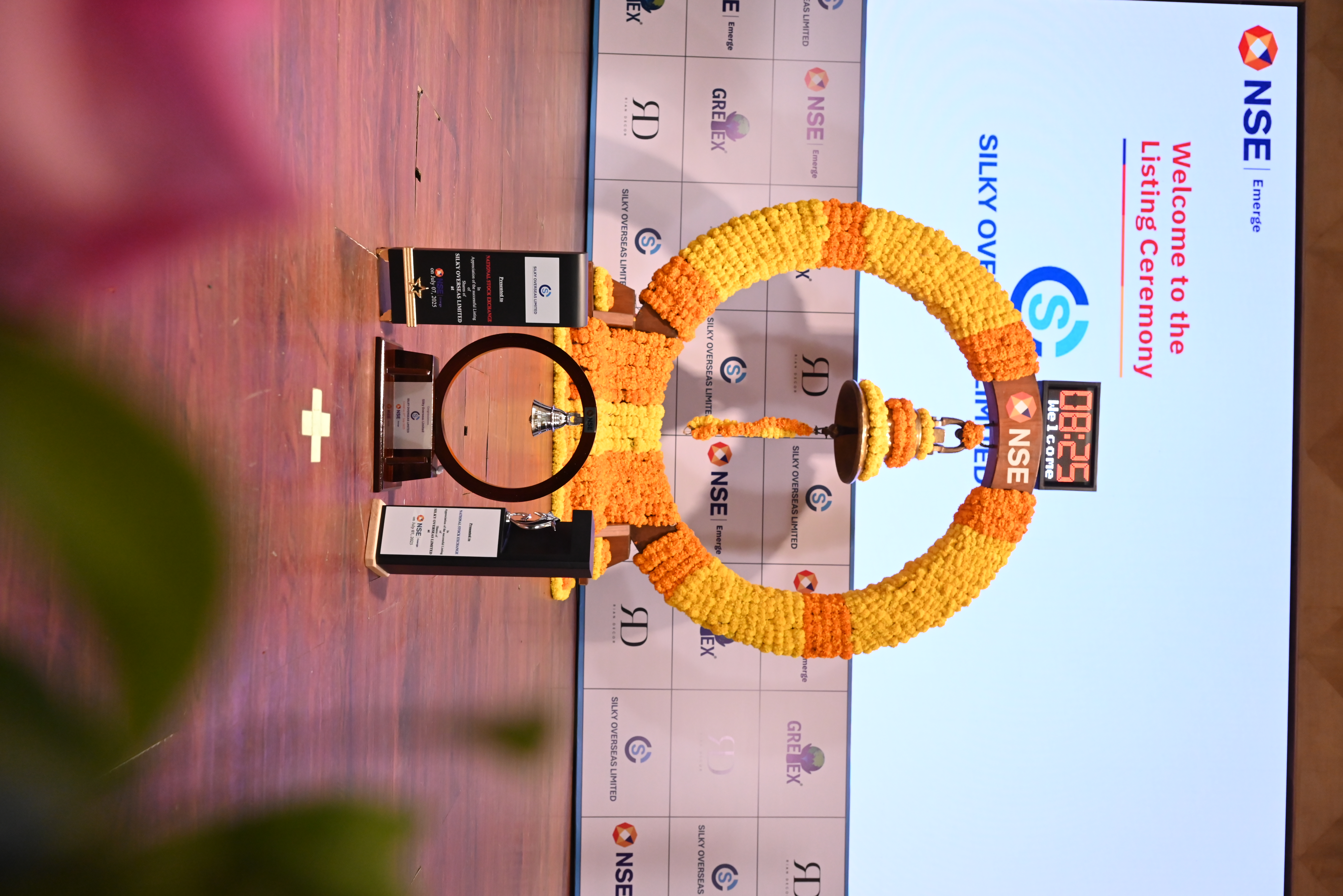 Silky Overseas Limited Listing Ceremony Photos