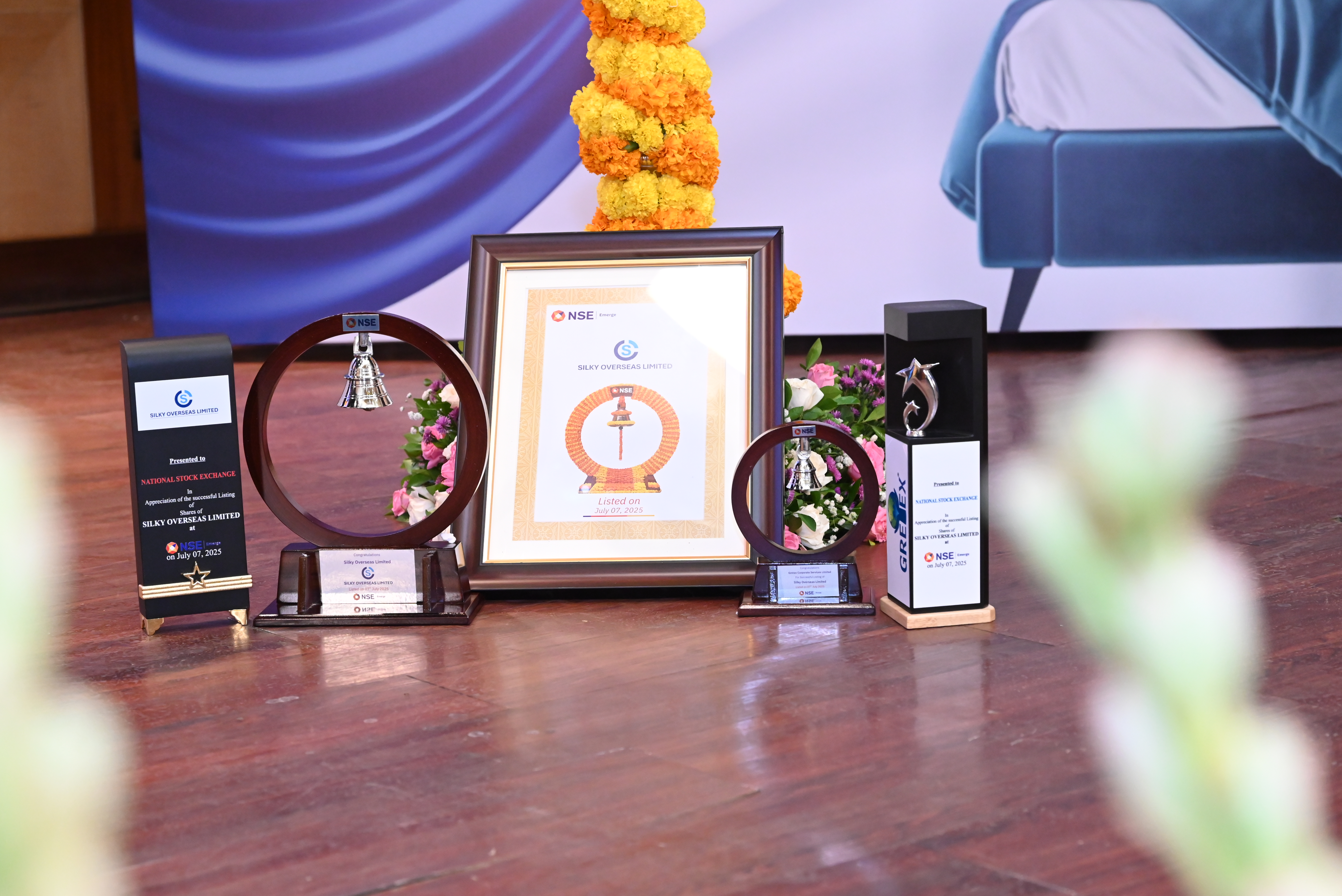 Silky Overseas Limited Listing Ceremony Photos