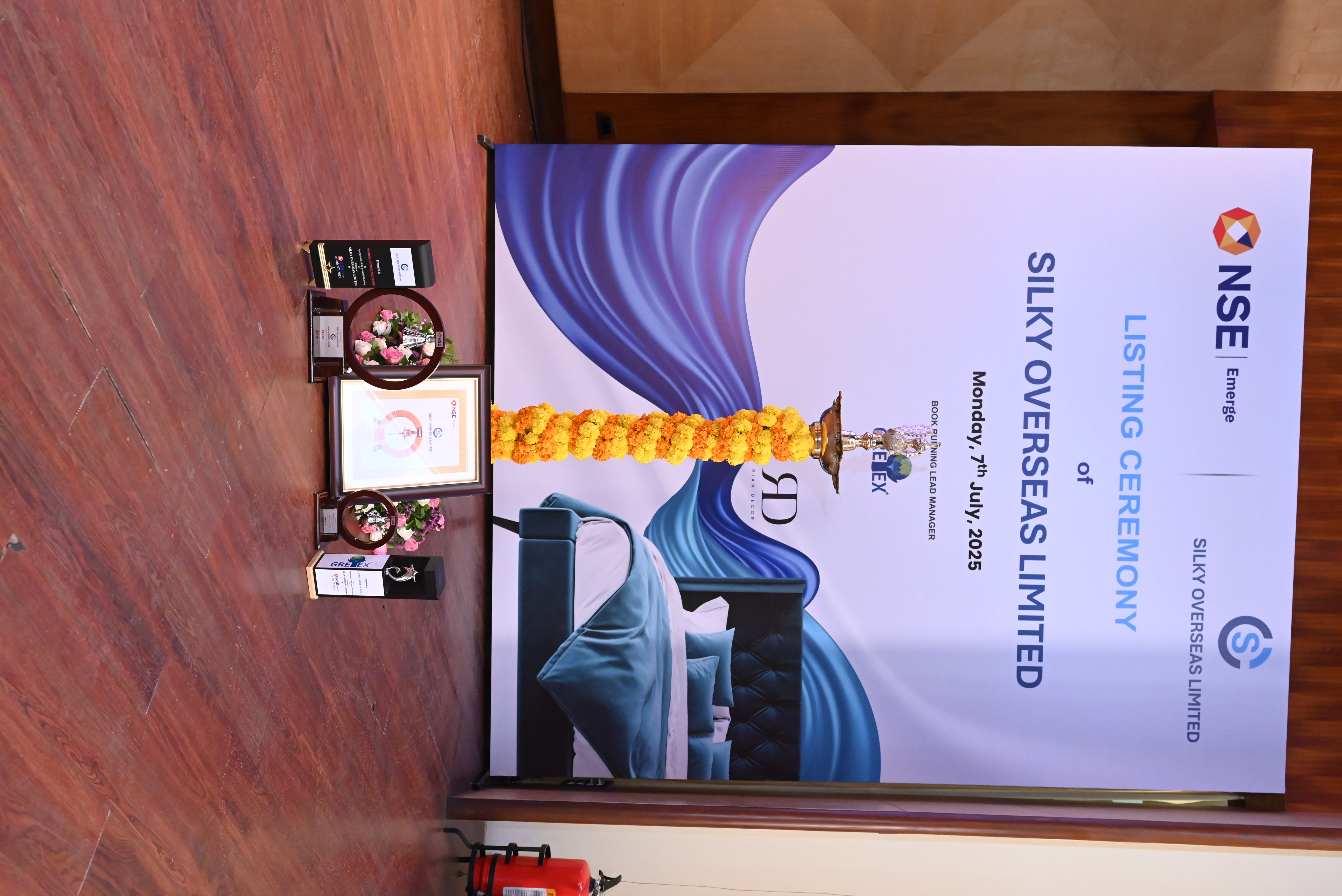 Silky Overseas Limited Listing Ceremony Photos