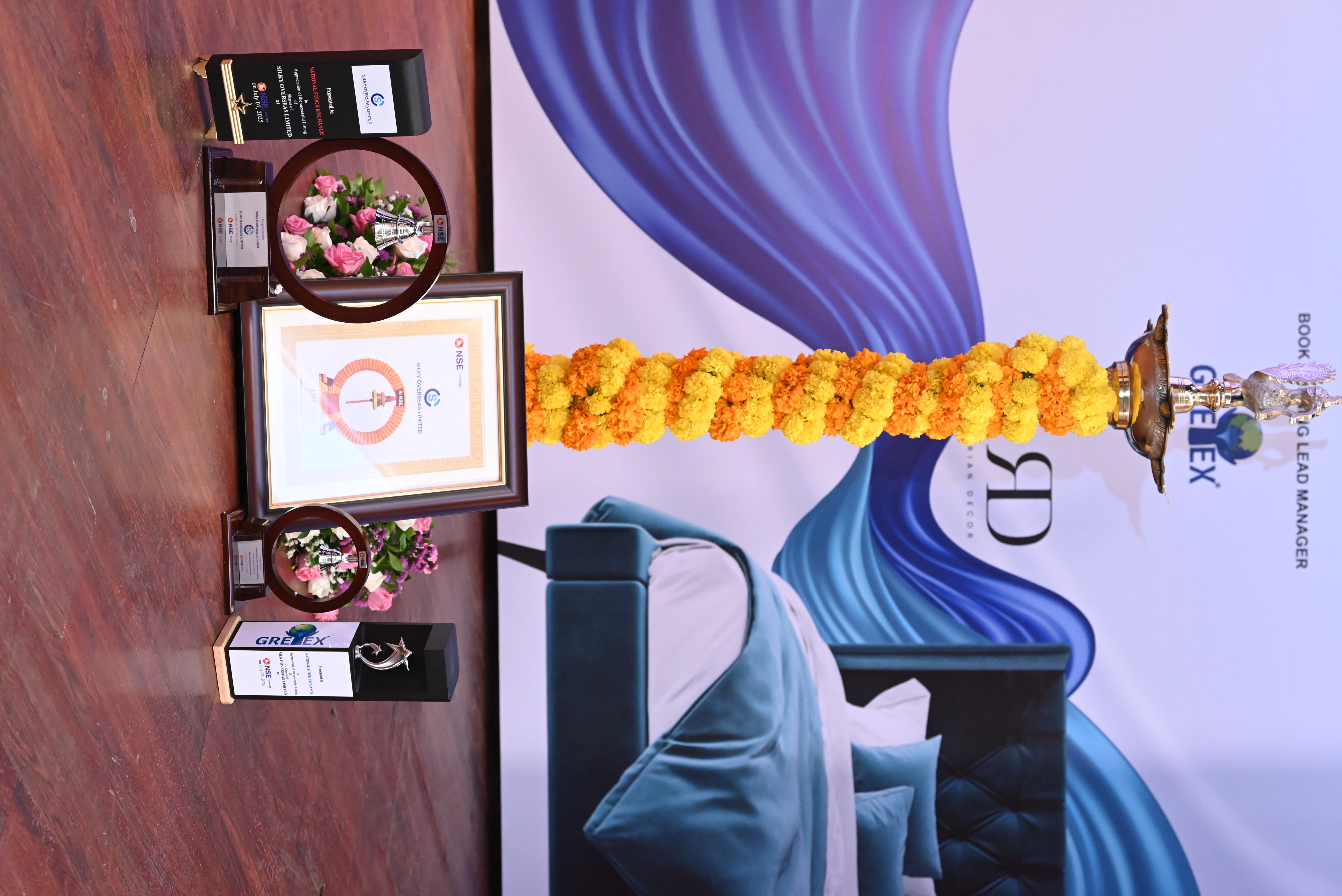 Silky Overseas Limited Listing Ceremony Photos