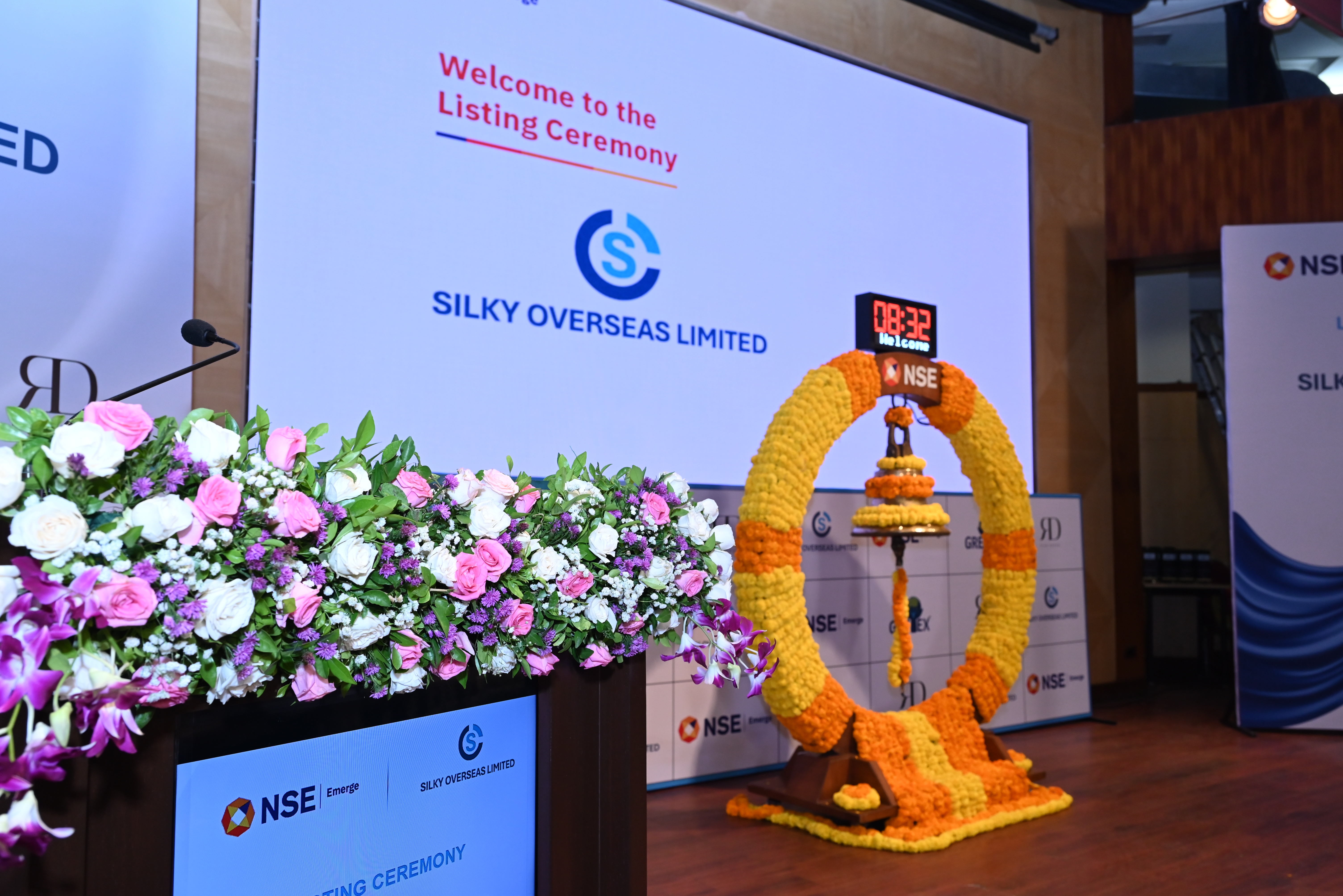 Silky Overseas Limited Listing Ceremony Photos