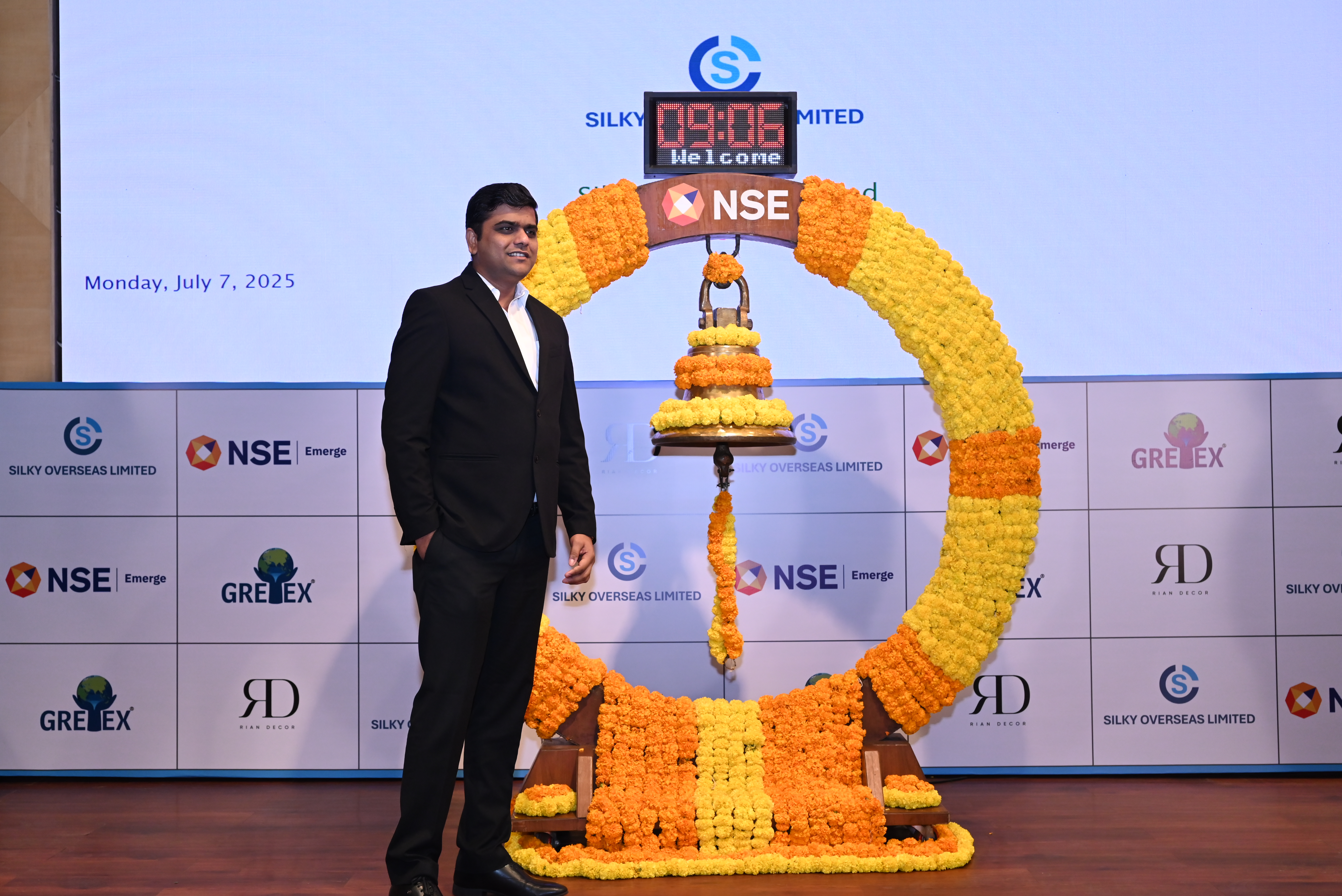 Silky Overseas Limited Listing Ceremony Photos