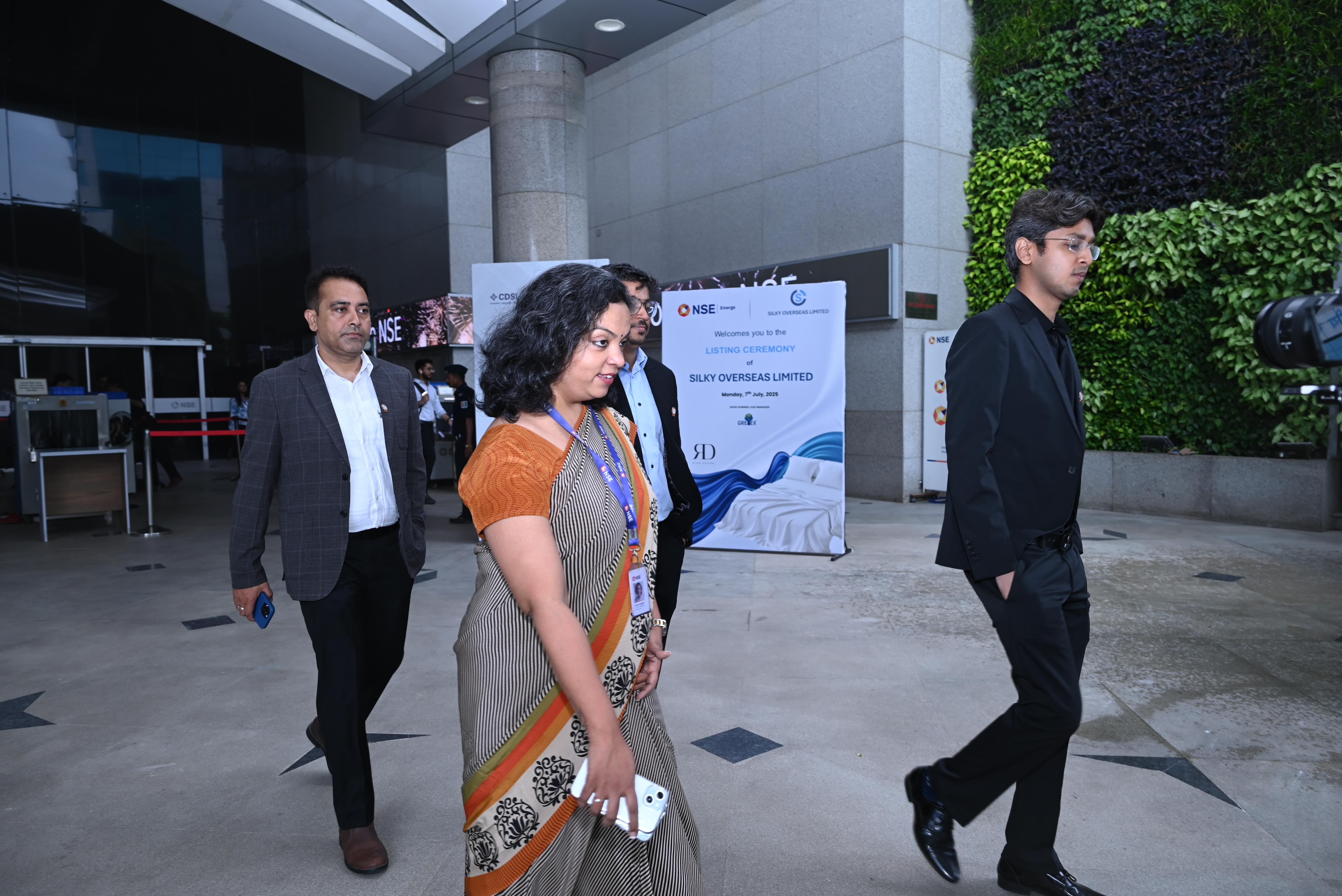 Silky Overseas Limited Listing Ceremony Photos