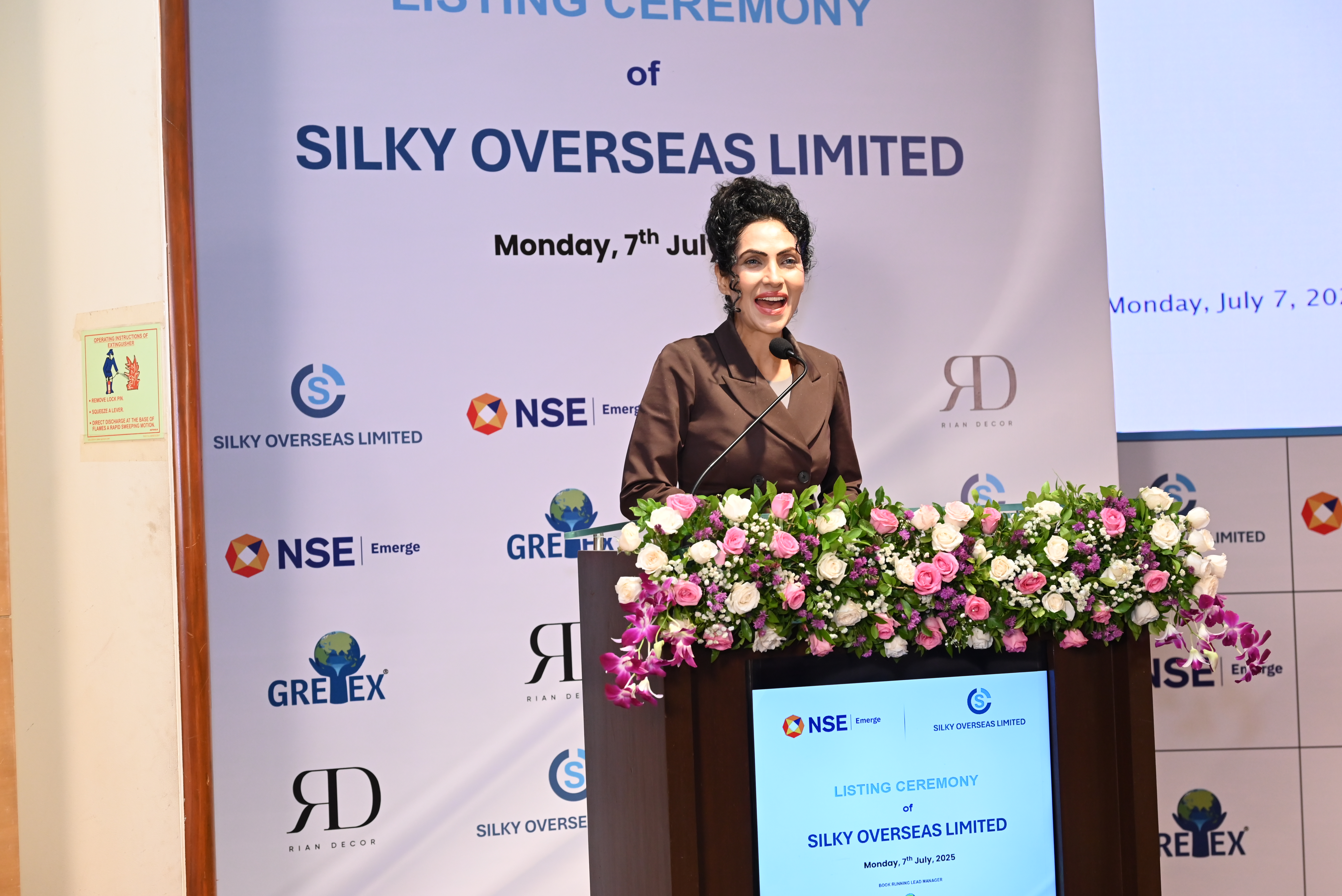Silky Overseas Limited Listing Ceremony Photos