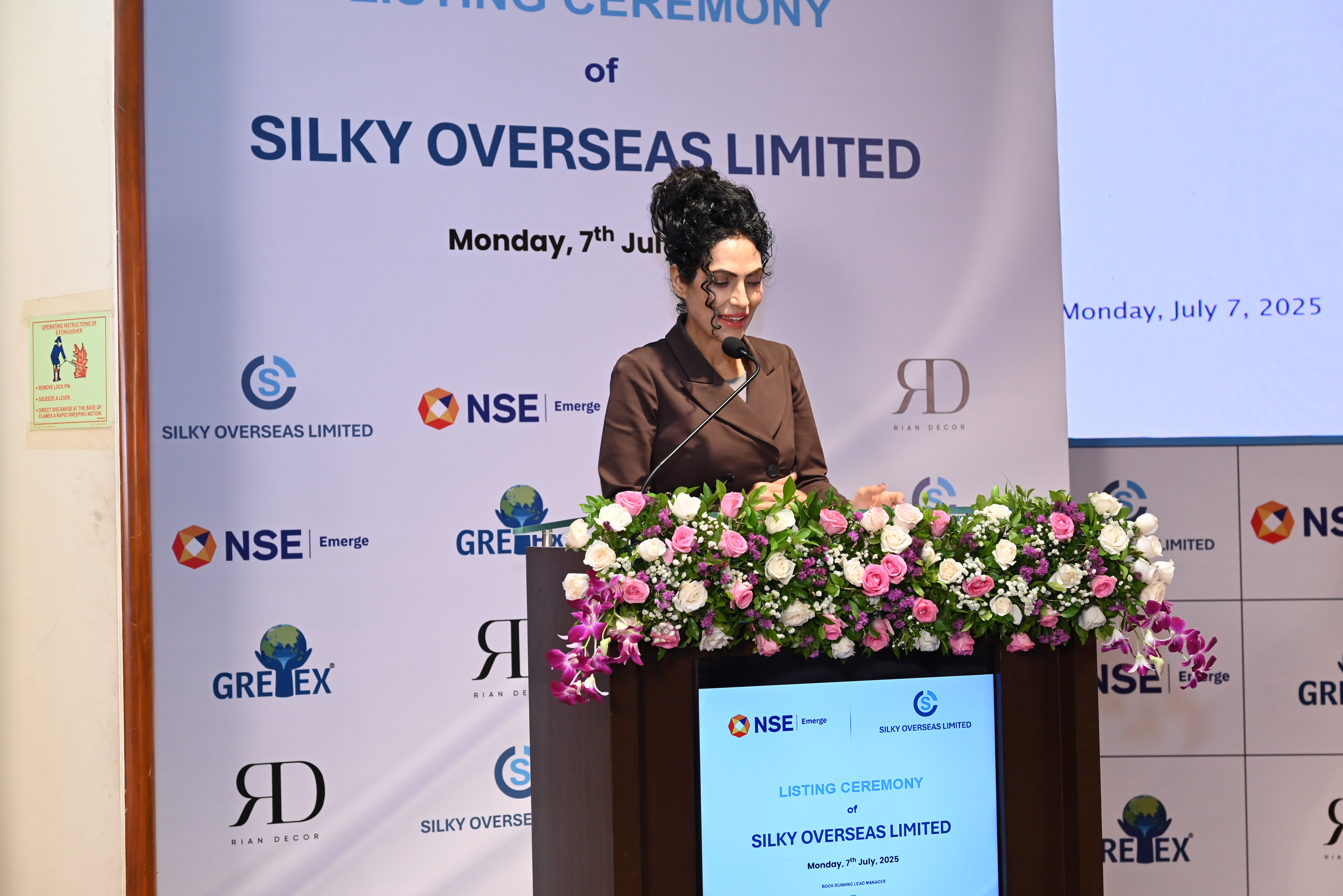 Silky Overseas Limited Listing Ceremony Photos