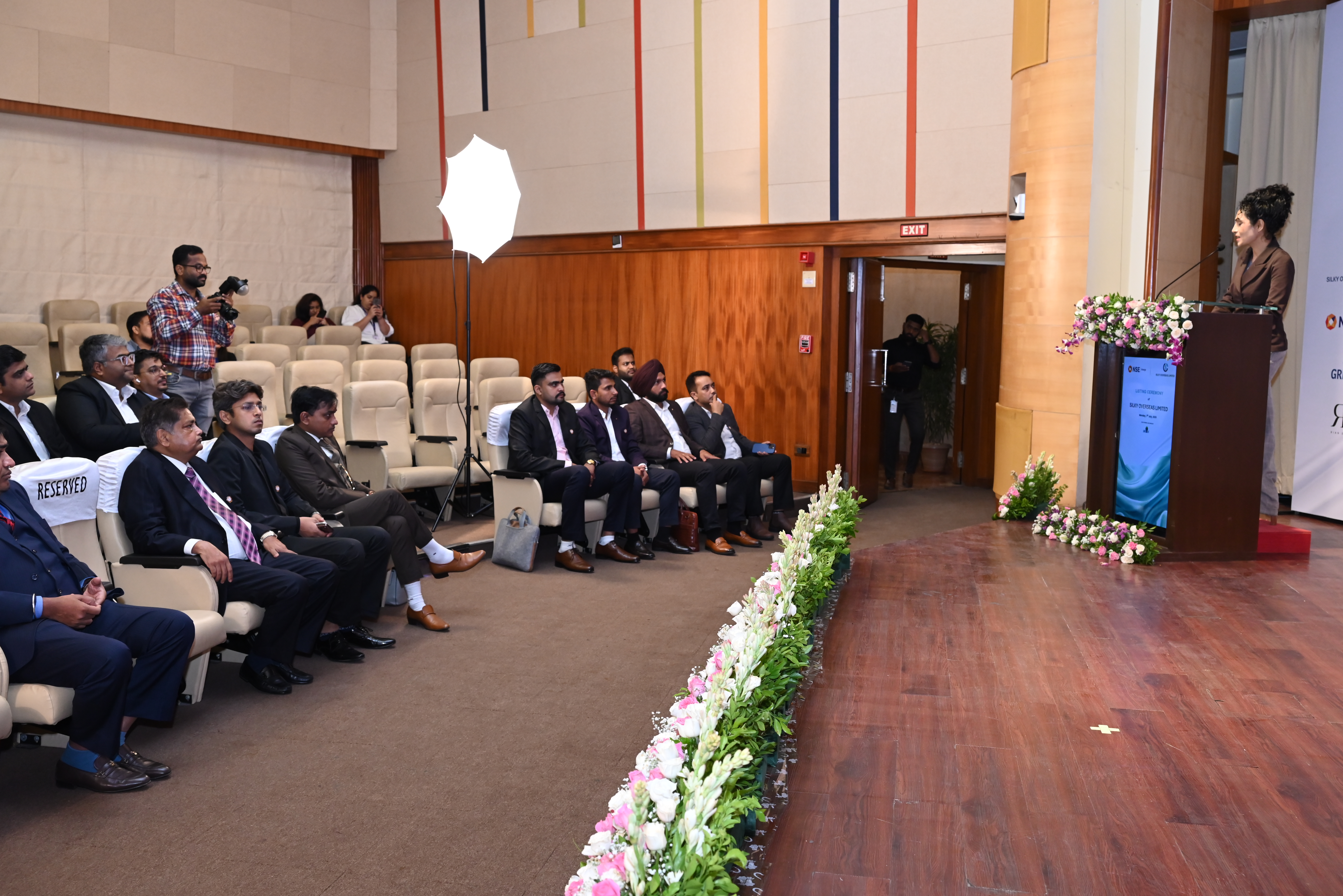 Silky Overseas Limited Listing Ceremony Photos