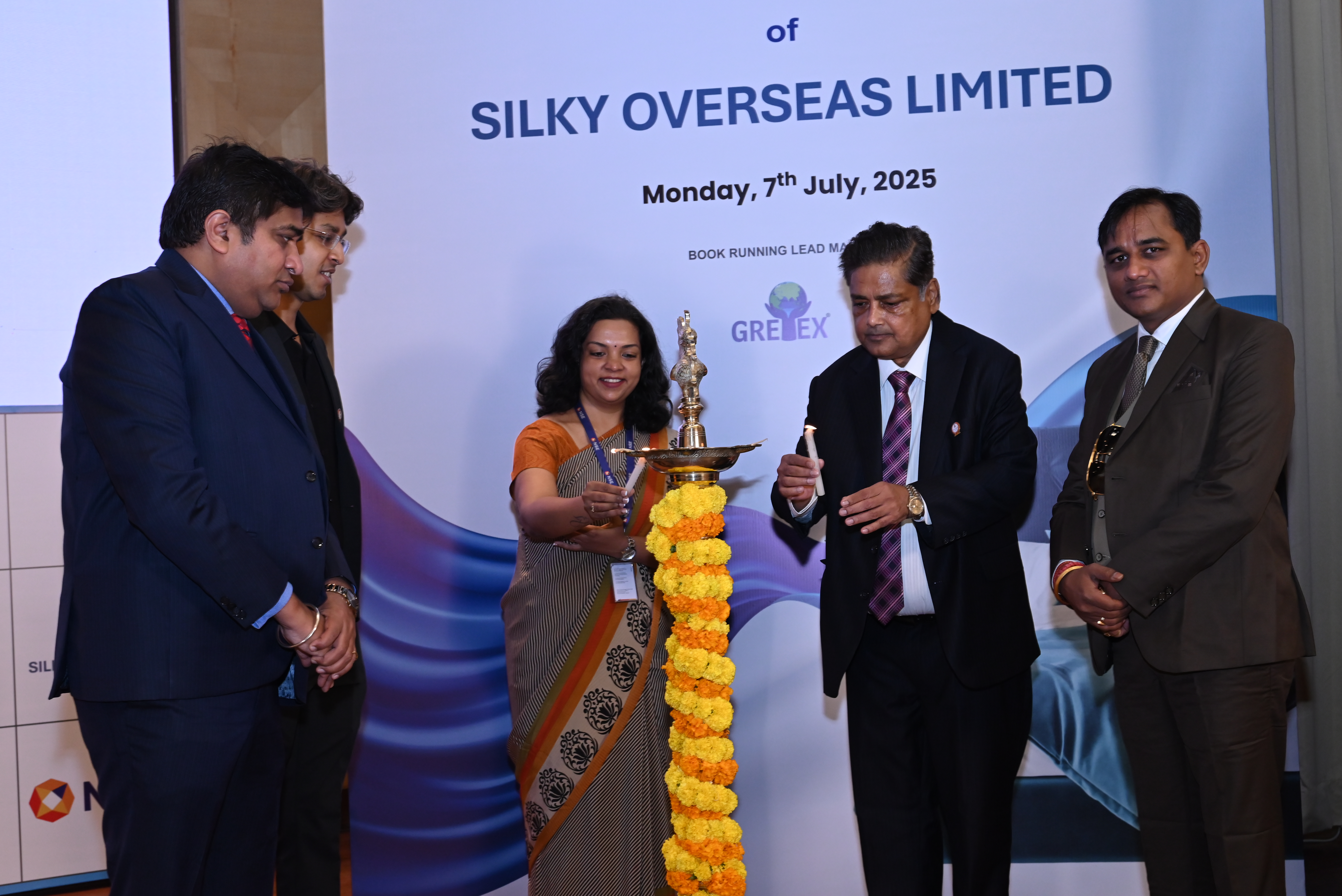 Silky Overseas Limited Listing Ceremony Photos
