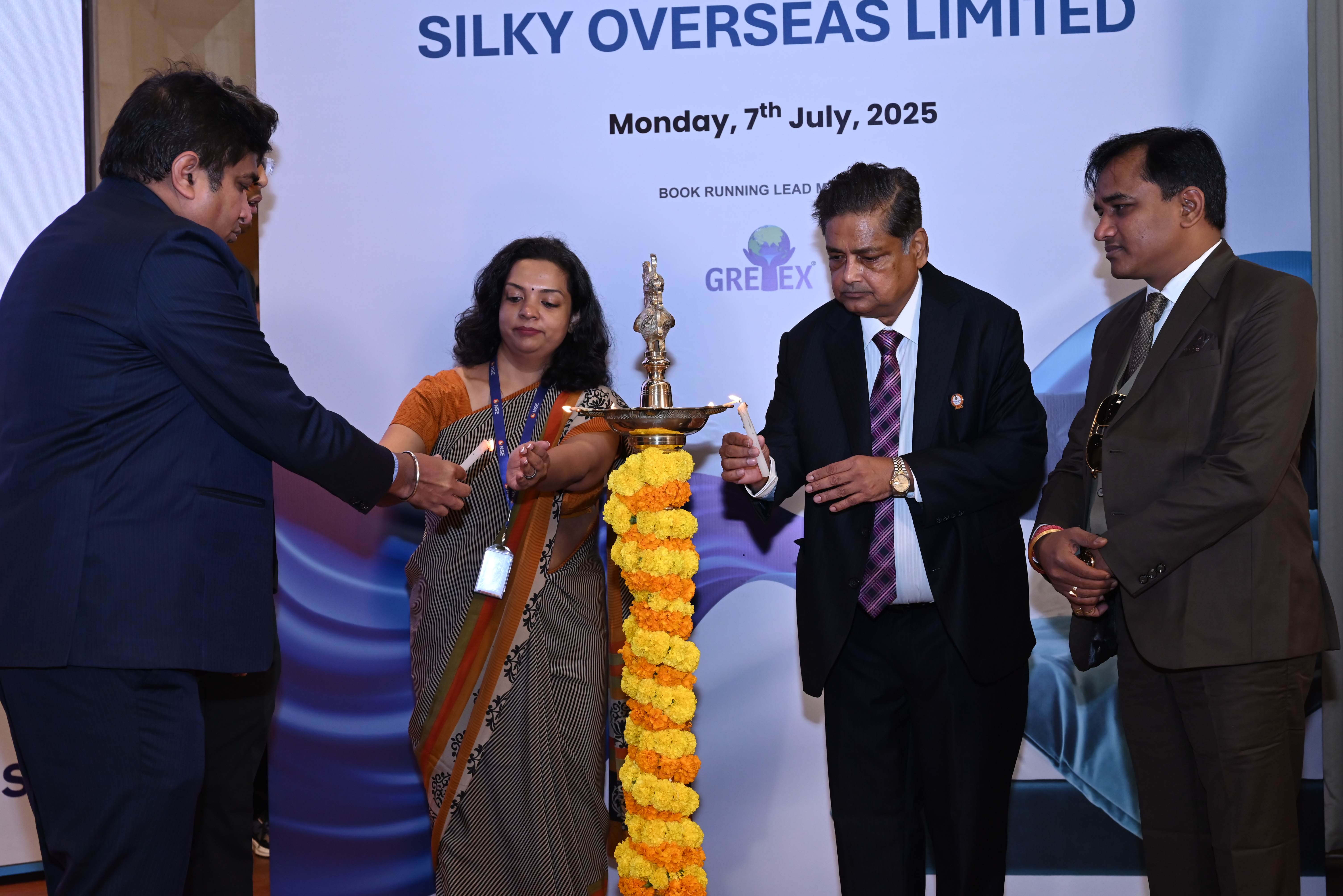 Silky Overseas Limited Listing Ceremony Photos