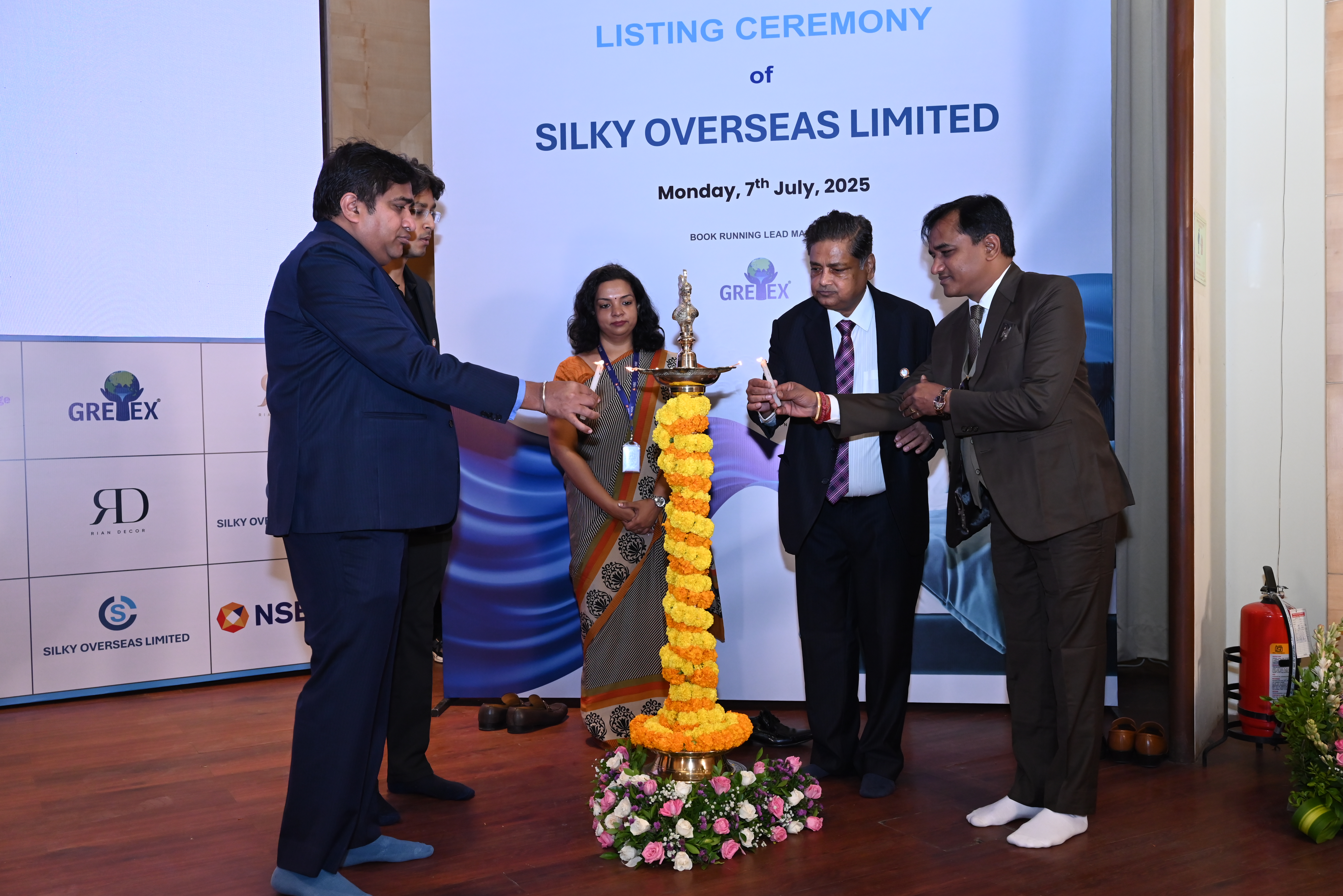 Silky Overseas Limited Listing Ceremony Photos