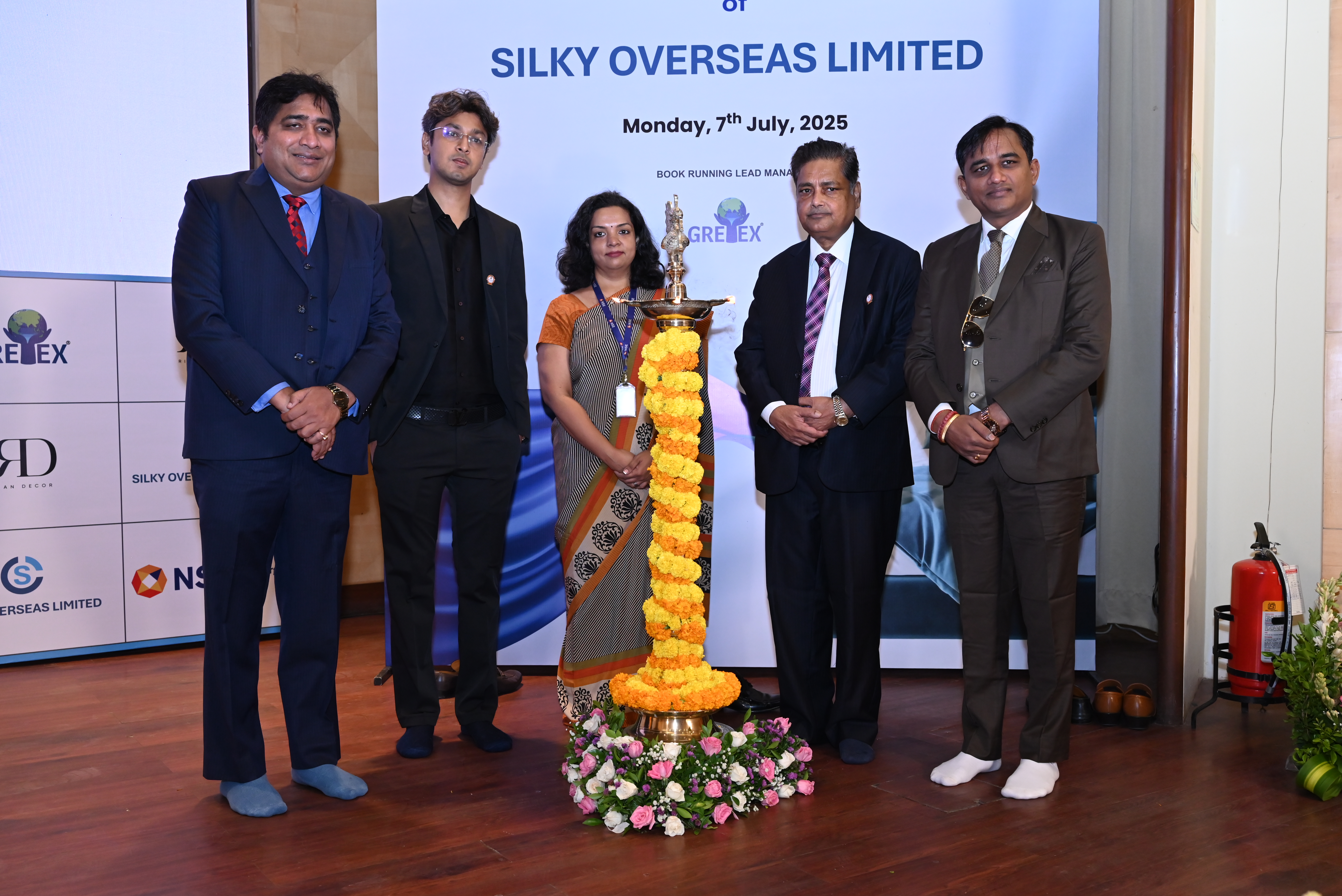 Silky Overseas Limited Listing Ceremony Photos