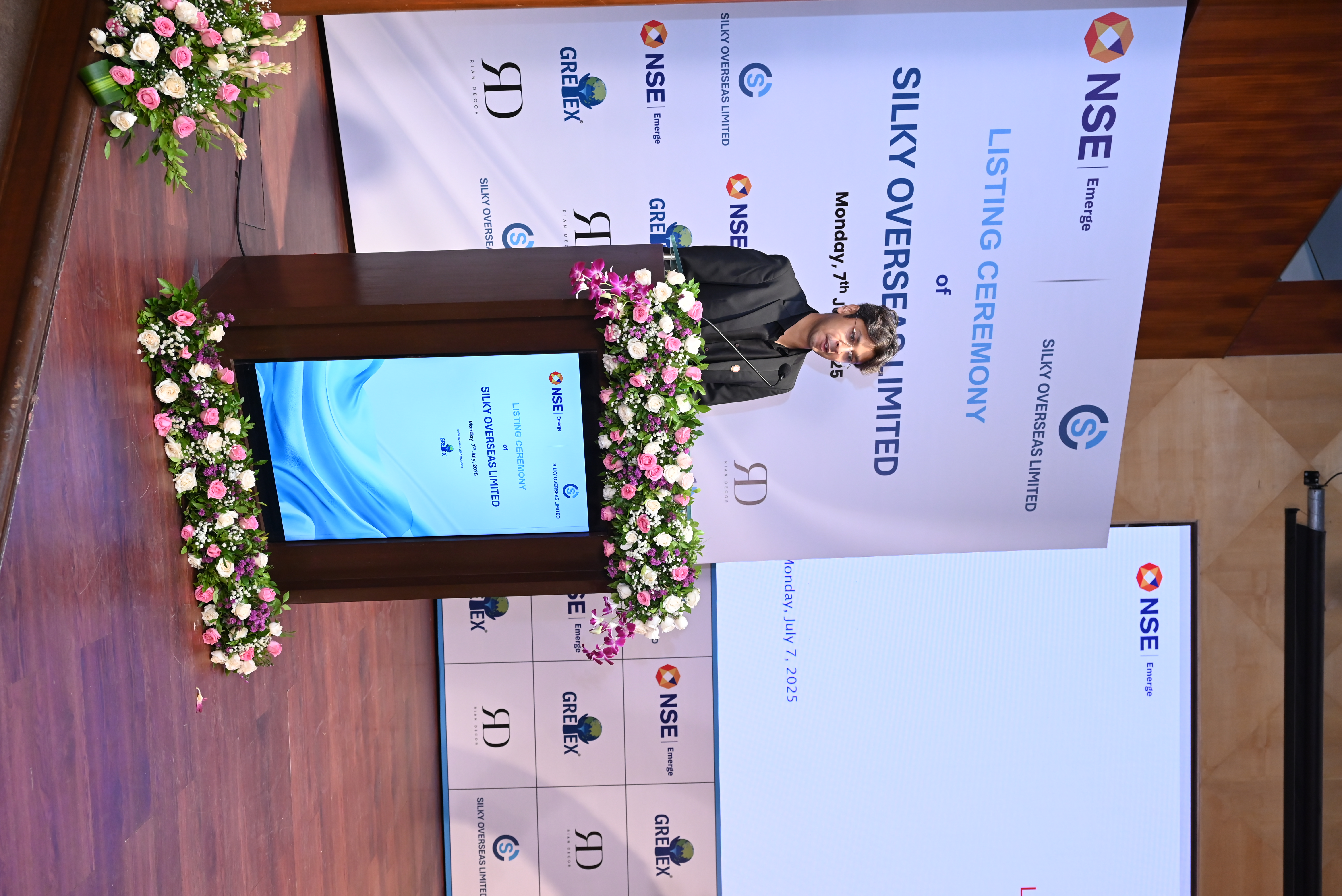 Silky Overseas Limited Listing Ceremony Photos