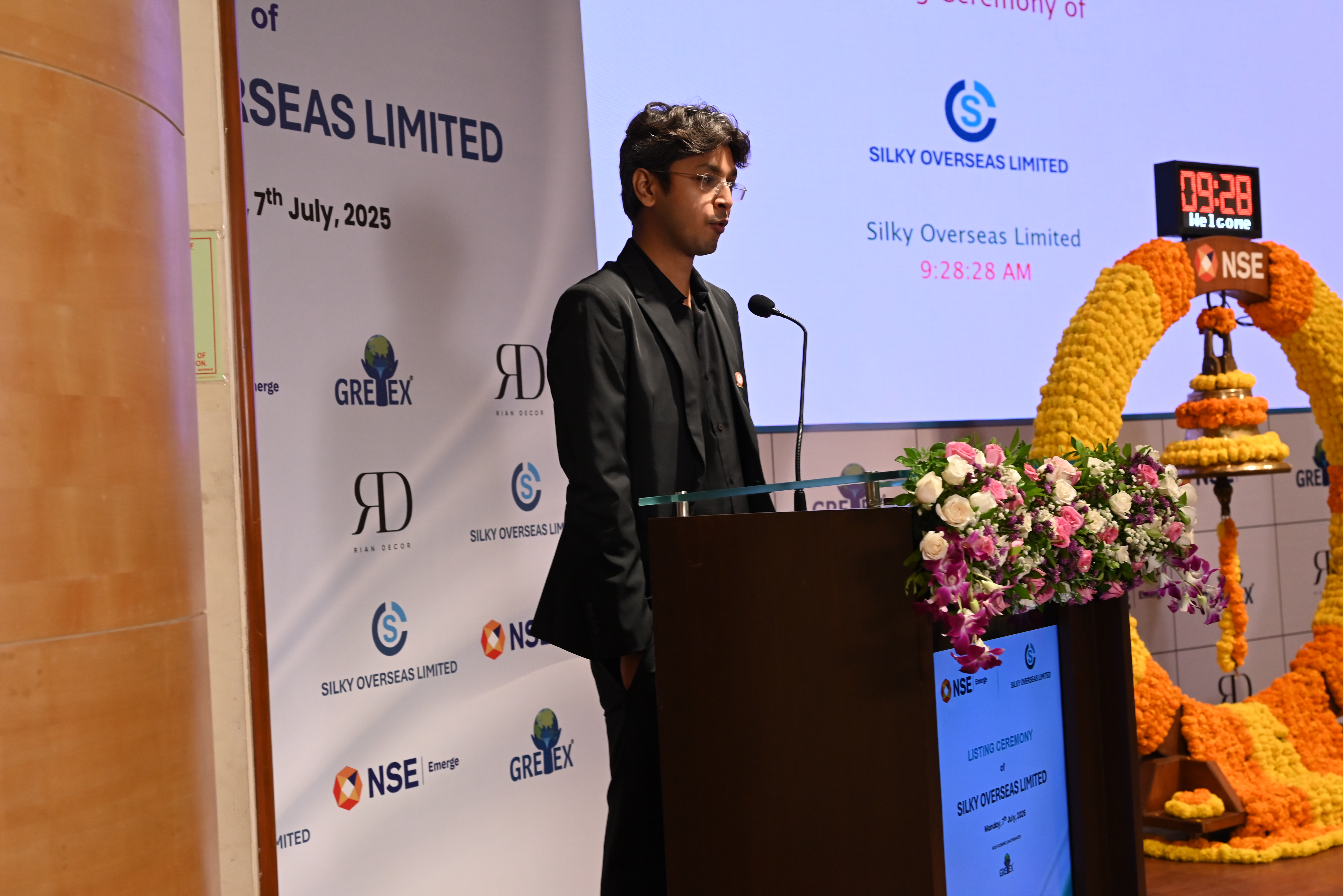 Silky Overseas Limited Listing Ceremony Photos