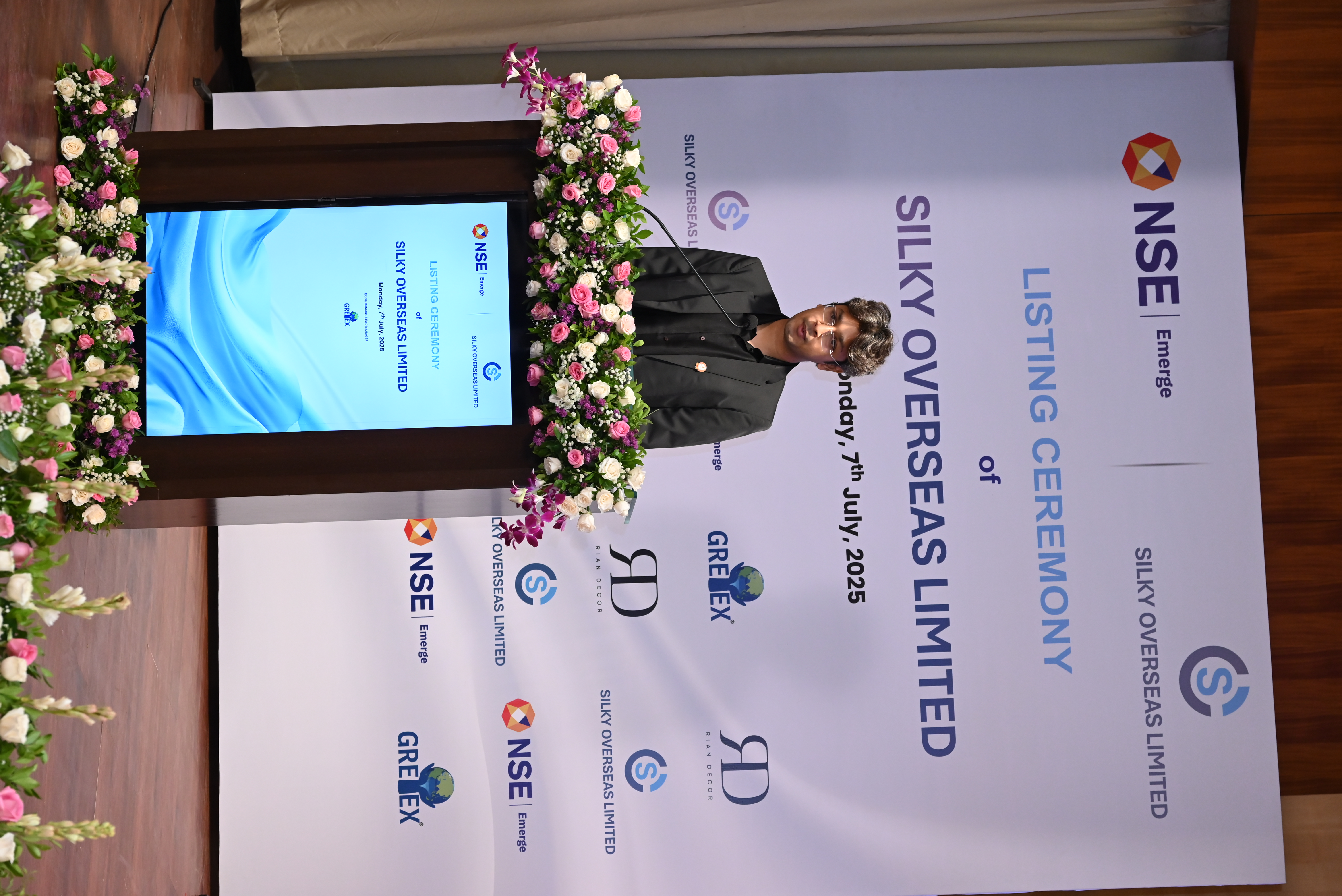 Silky Overseas Limited Listing Ceremony Photos