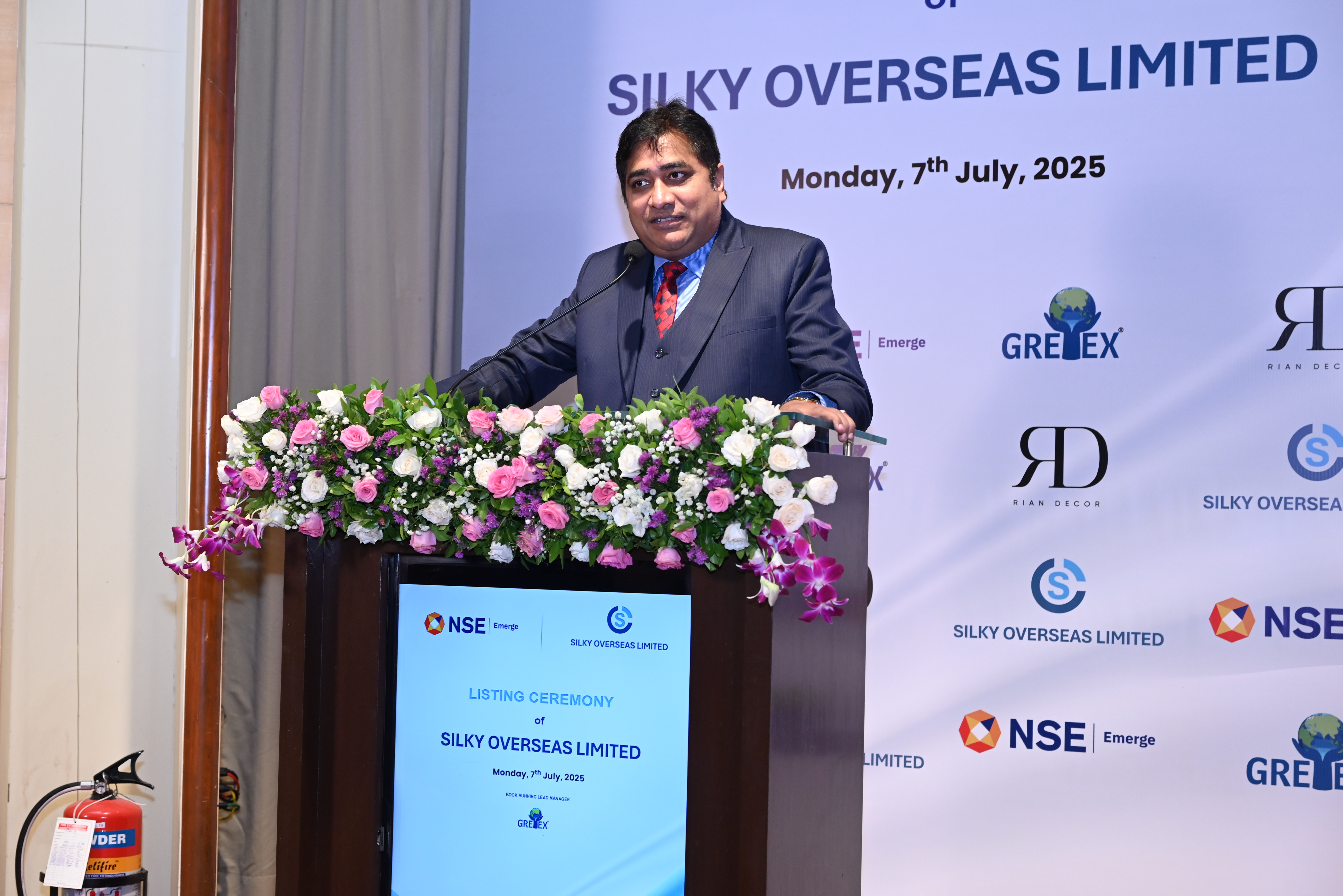 Silky Overseas Limited Listing Ceremony Photos