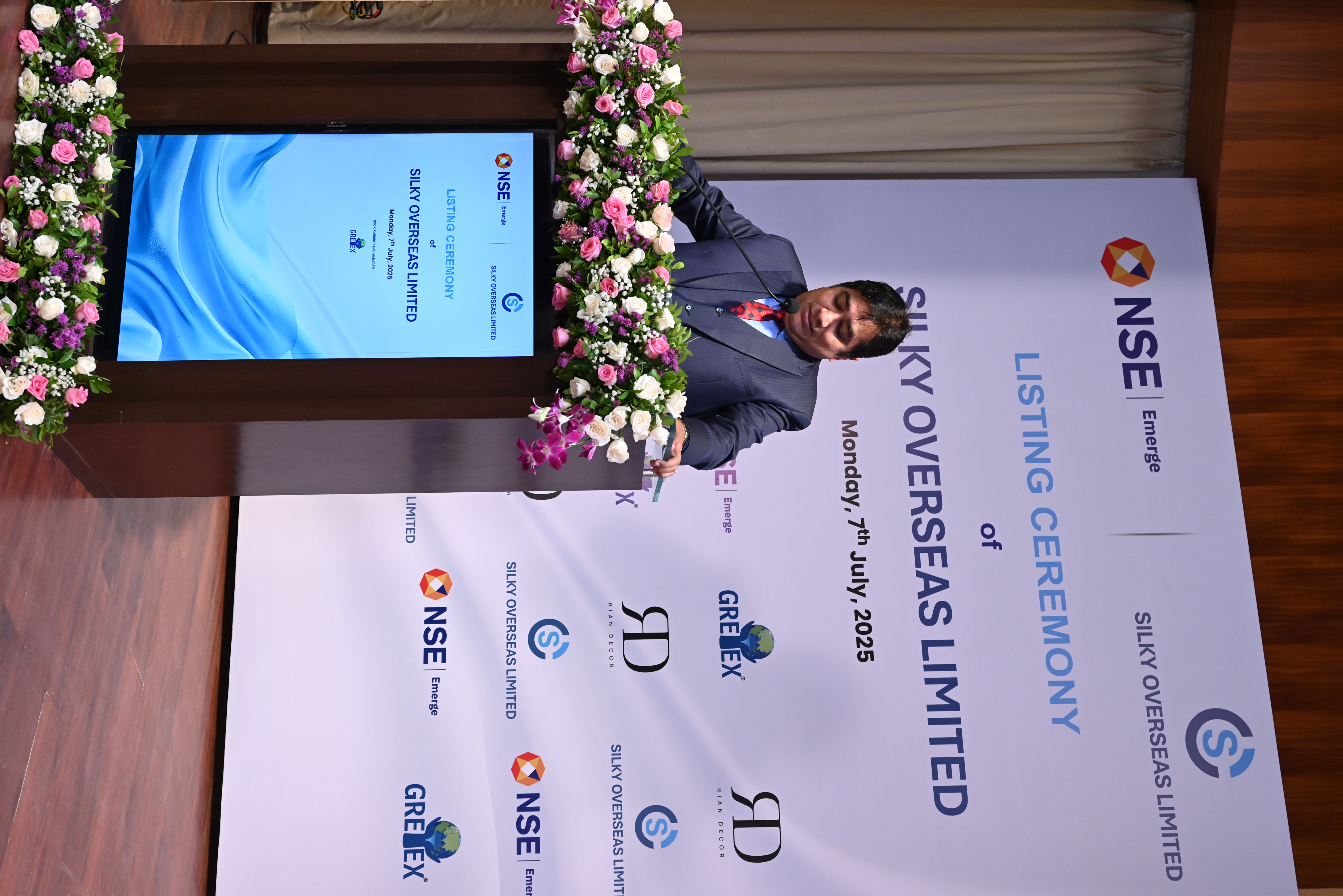 Silky Overseas Limited Listing Ceremony Photos