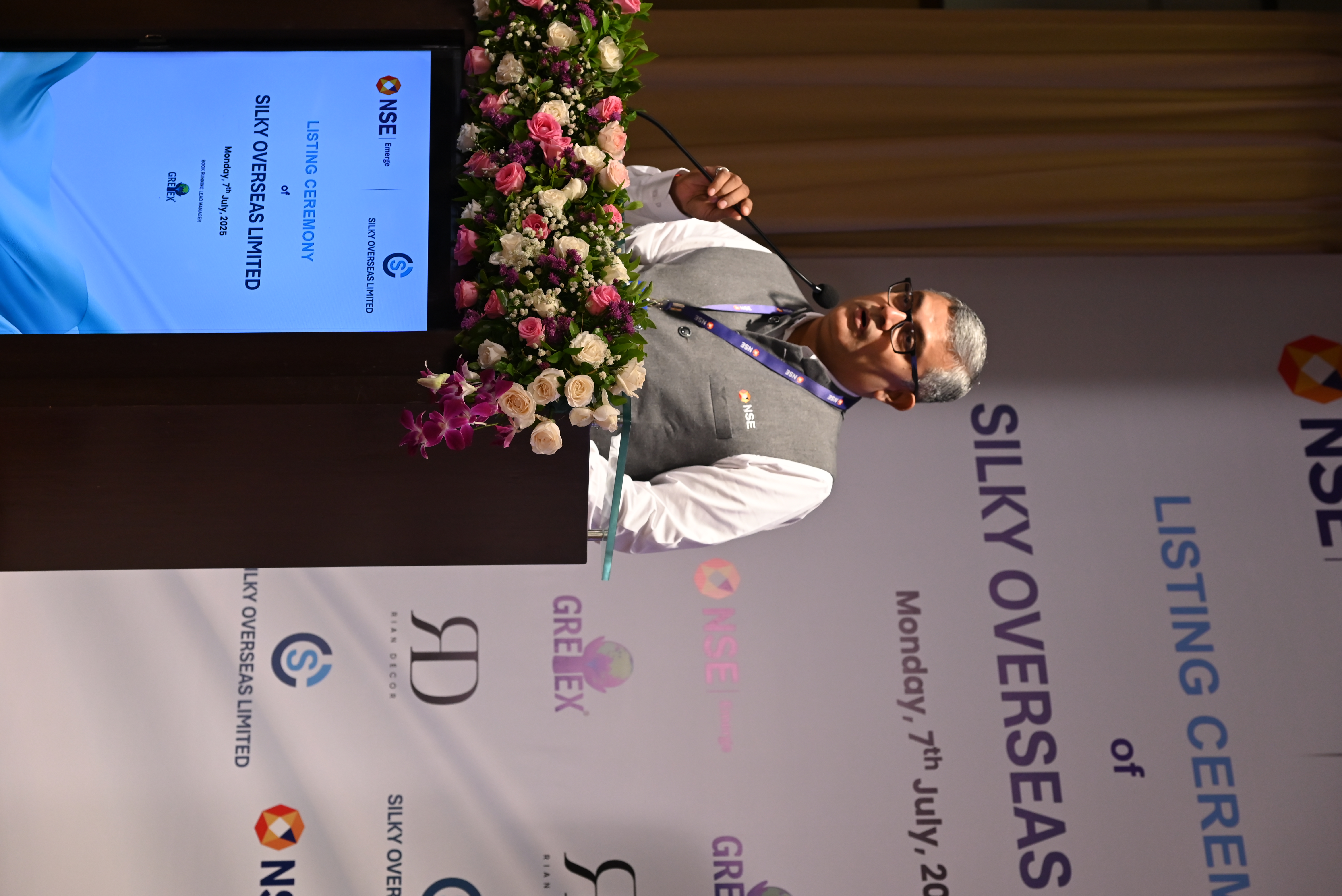 Silky Overseas Limited Listing Ceremony Photos