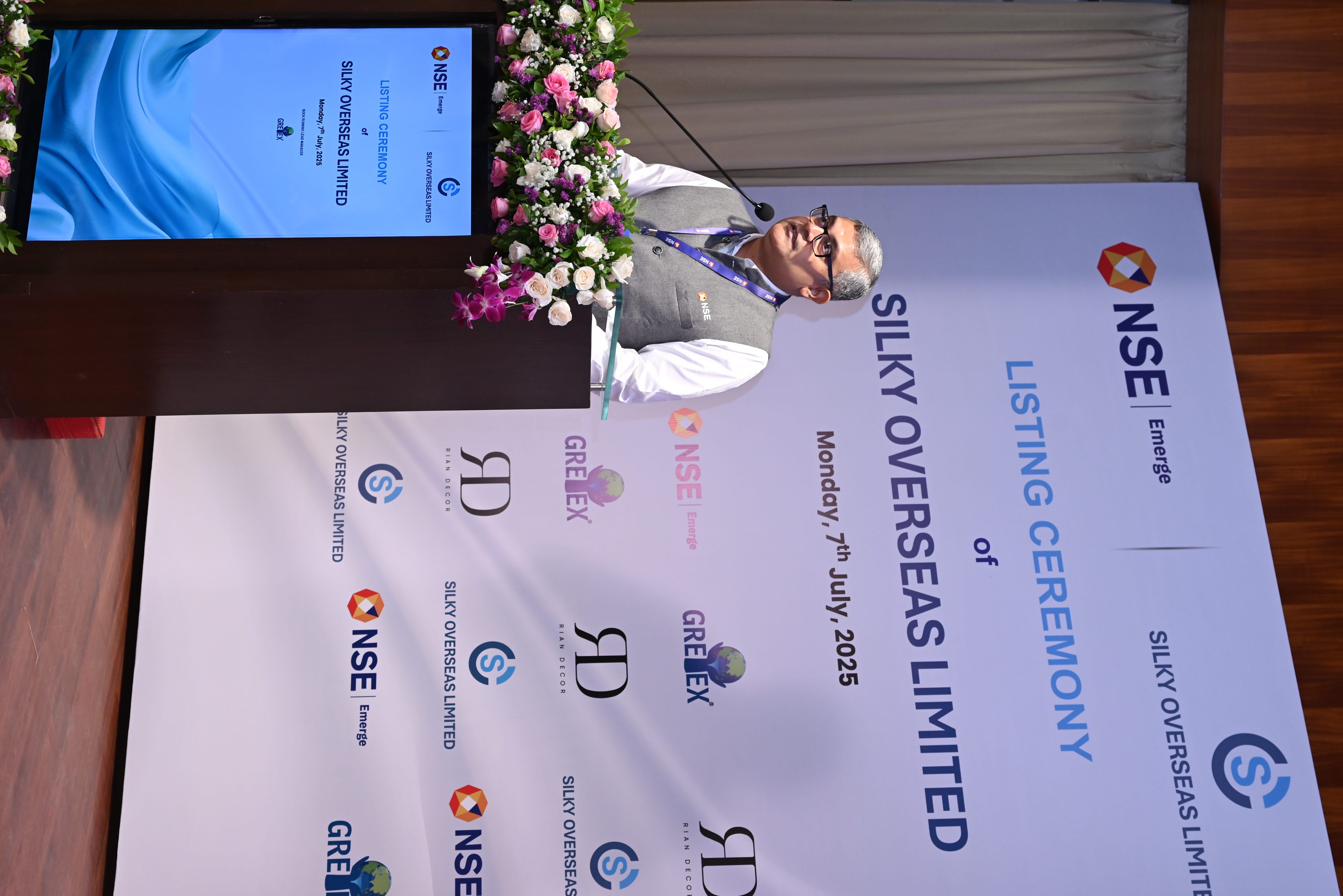 Silky Overseas Limited Listing Ceremony Photos