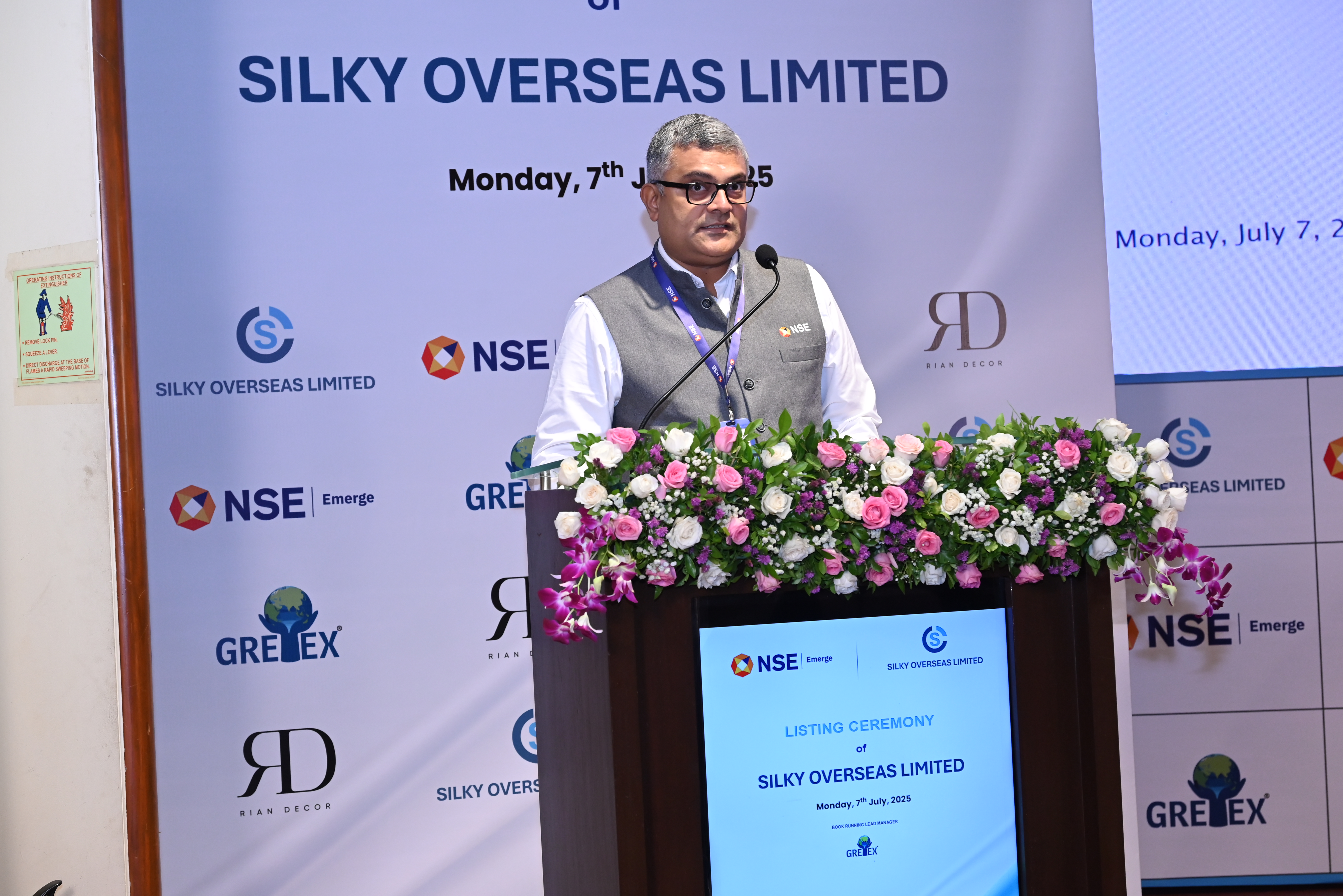 Silky Overseas Limited Listing Ceremony Photos
