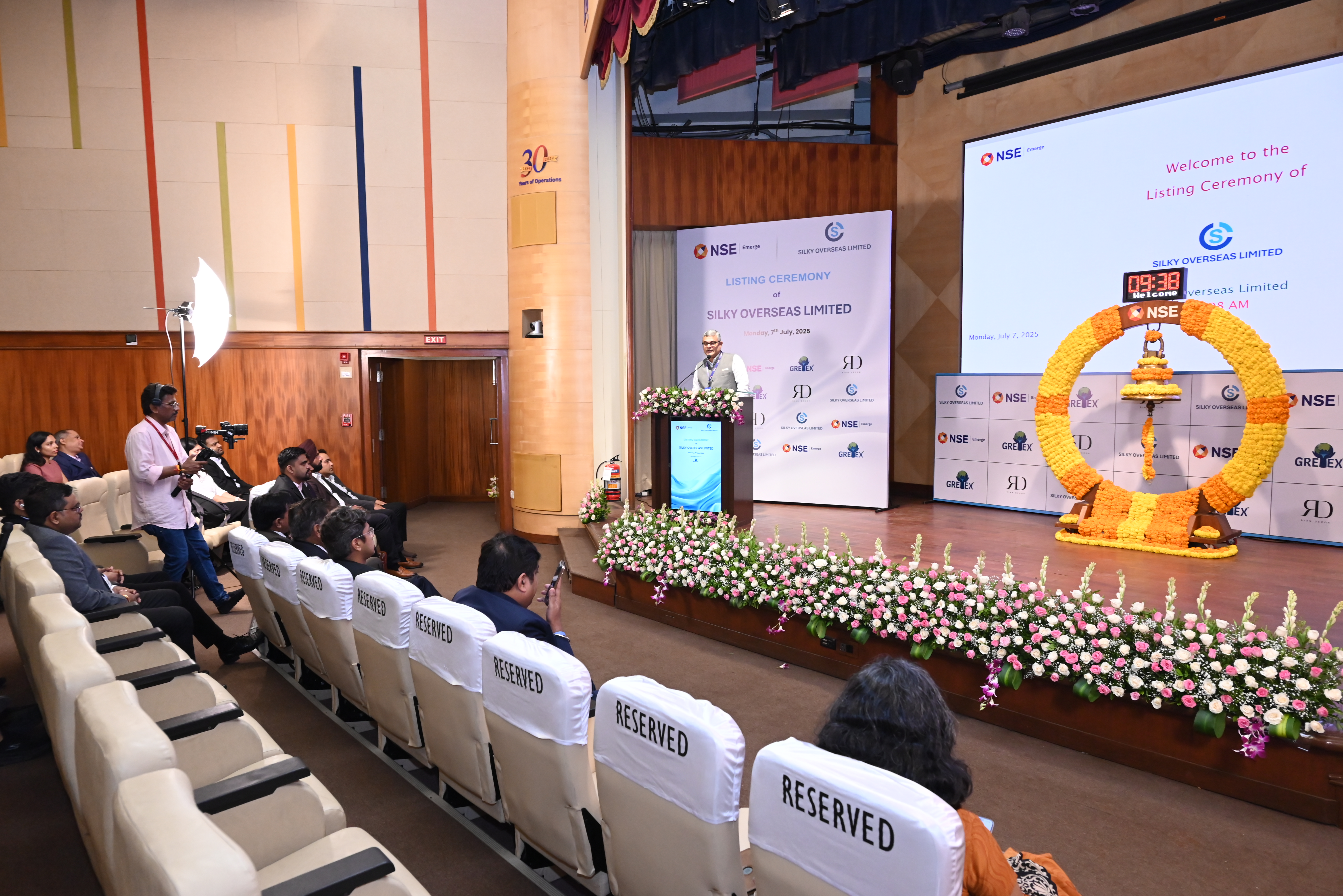 Silky Overseas Limited Listing Ceremony Photos