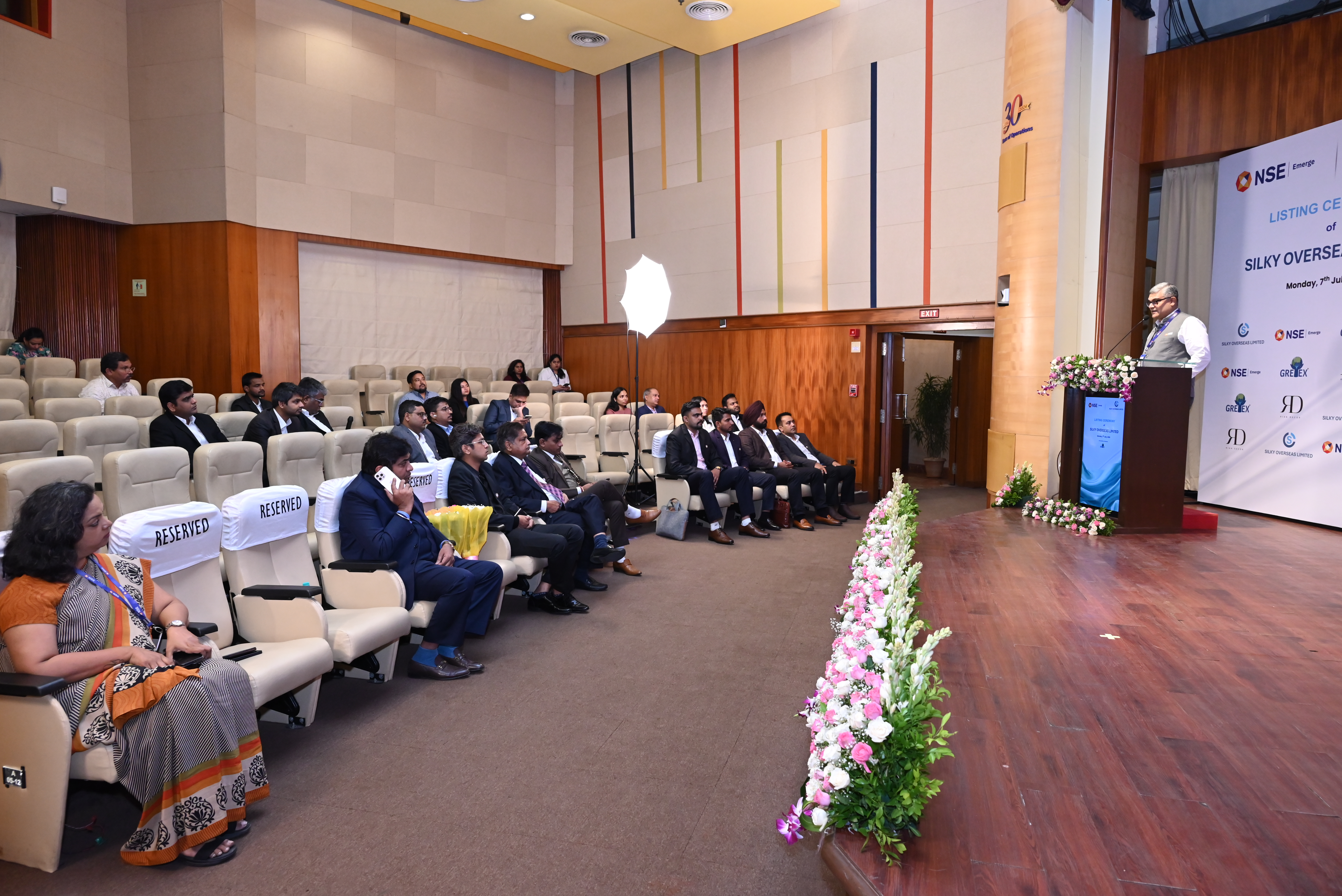 Silky Overseas Limited Listing Ceremony Photos